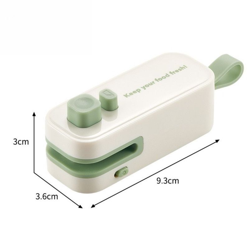 Magnetic Mini Rechargeable Sealer, 2-in-1 Portable Plastic Food Bag Sealing & Cutting Machine—White