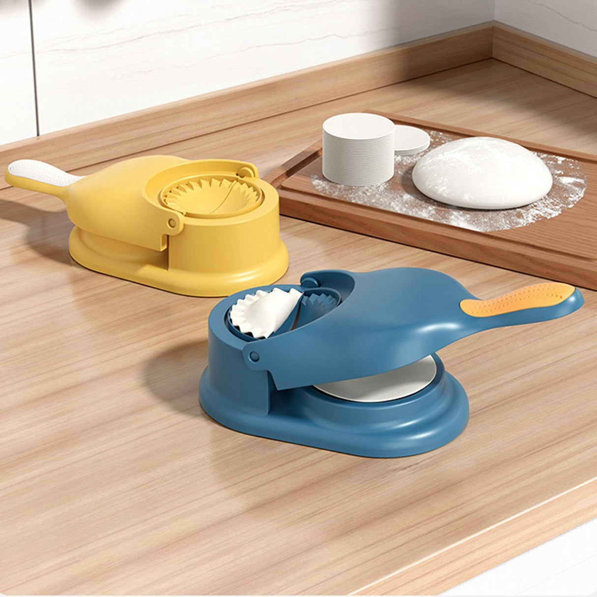 Dumpling Maker 2 in 1 Practical Dumpling Skin Maker Machine Household Easy to Use Dumpling Press Mold