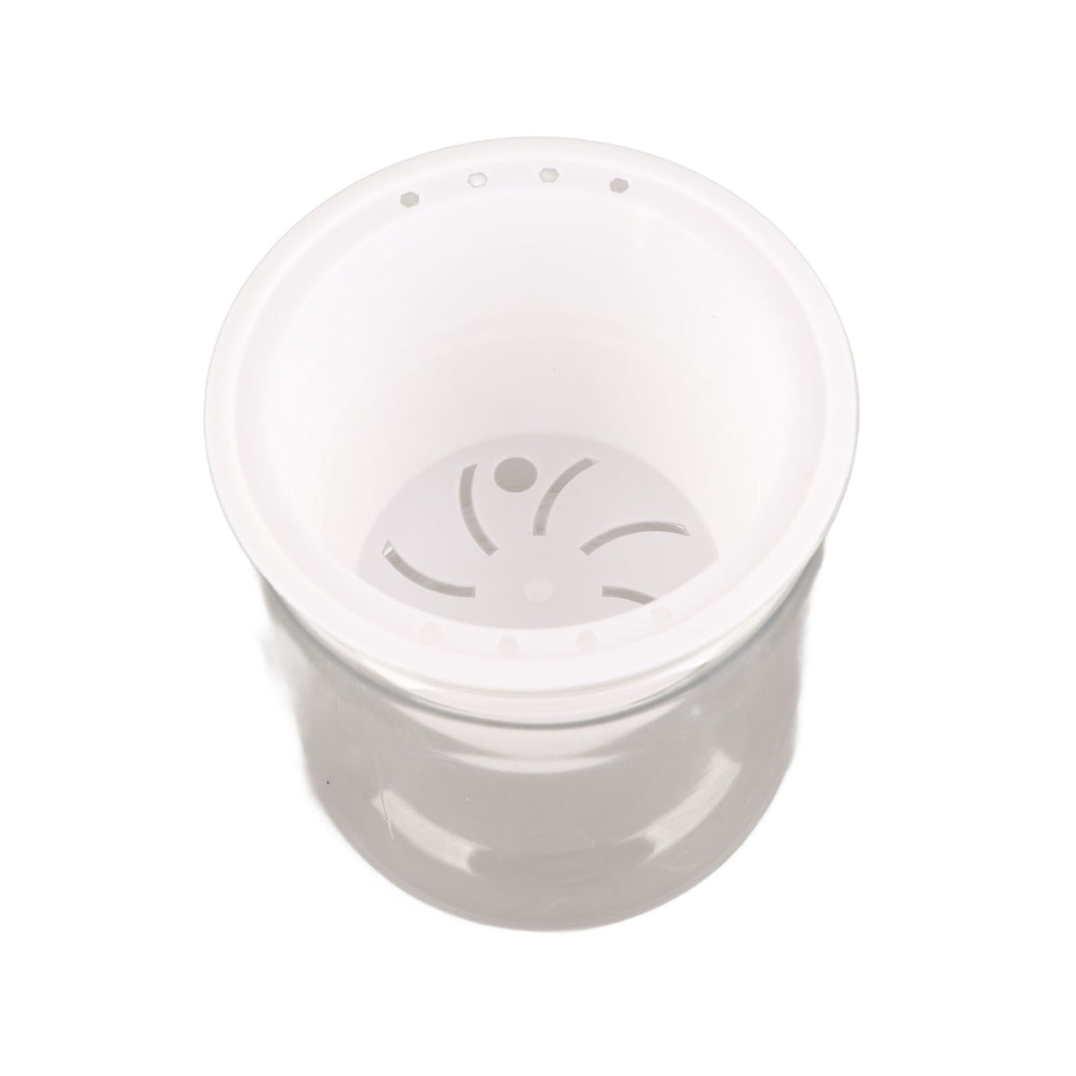 Automatic Water Absorbing Transparent Pot Creative Round Office Desktop Green Plant Hydroponic Plastic Flower Pots