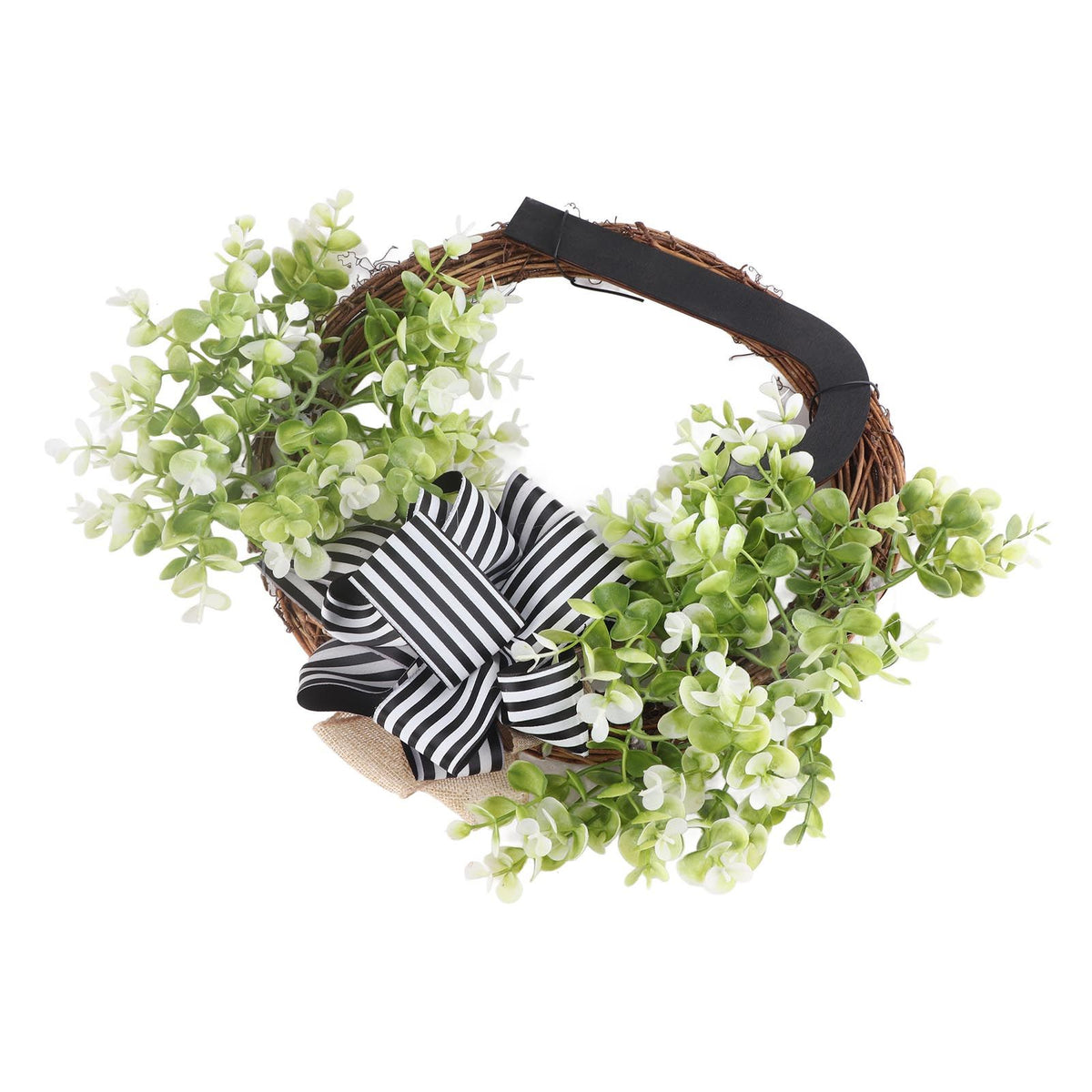 Creative Front Door Wreath with Bow 26 Letter Garden Outdoor Decorative Wreath