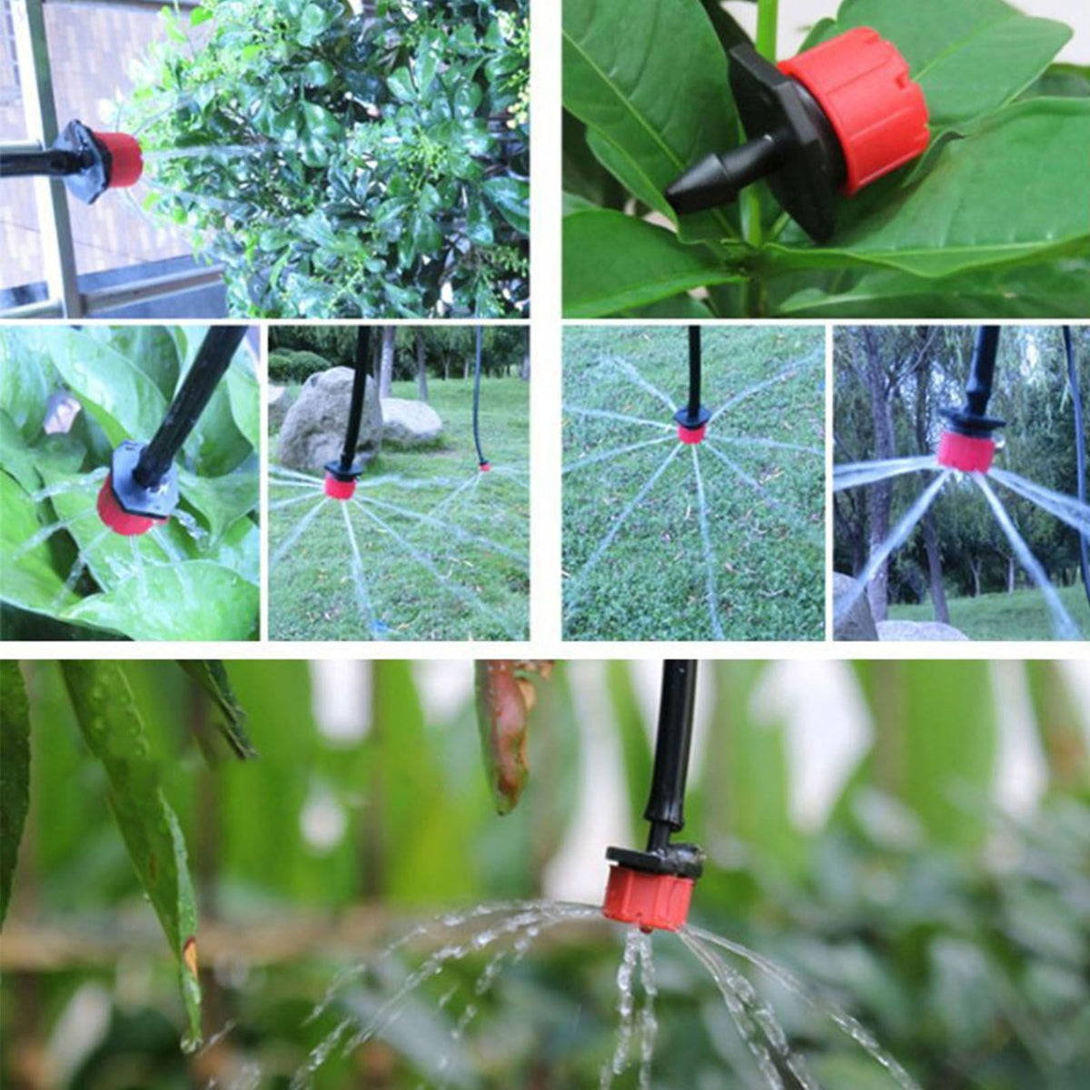 Garden Drip Irrigation System Automatic Micro Spraying Watering Kits Irrigation Atomization System 40m/1574.8in