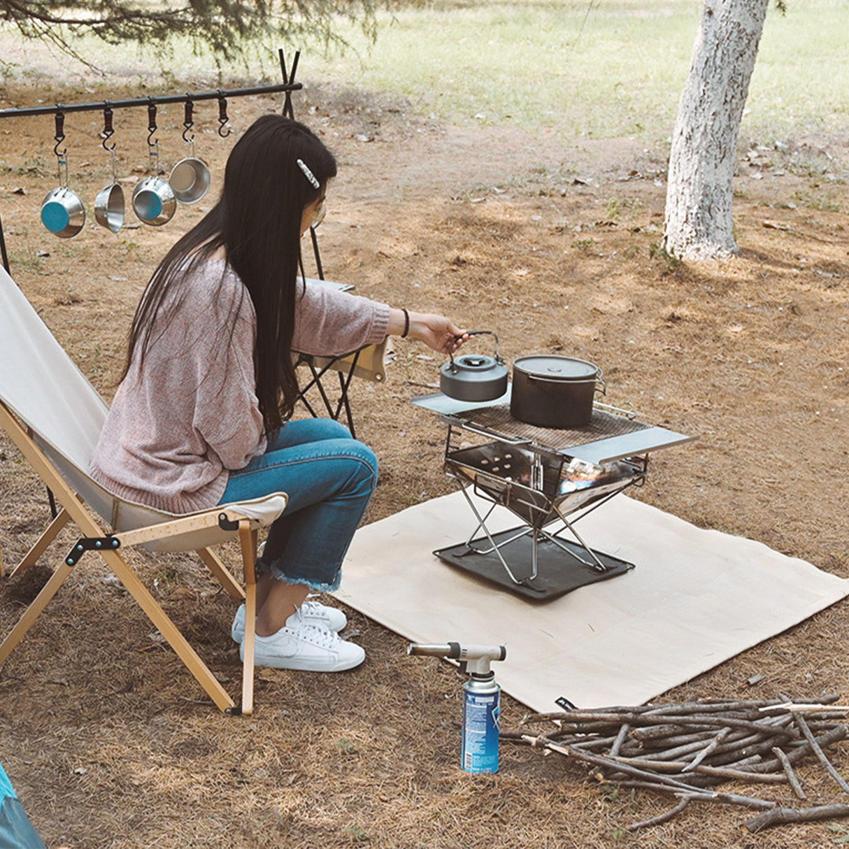 BBQ Grill Mat Outdoor Picnic Fire Pit Mat High Temperature Resistant Glass Fiber Fireproof Cloth M 80x80cm