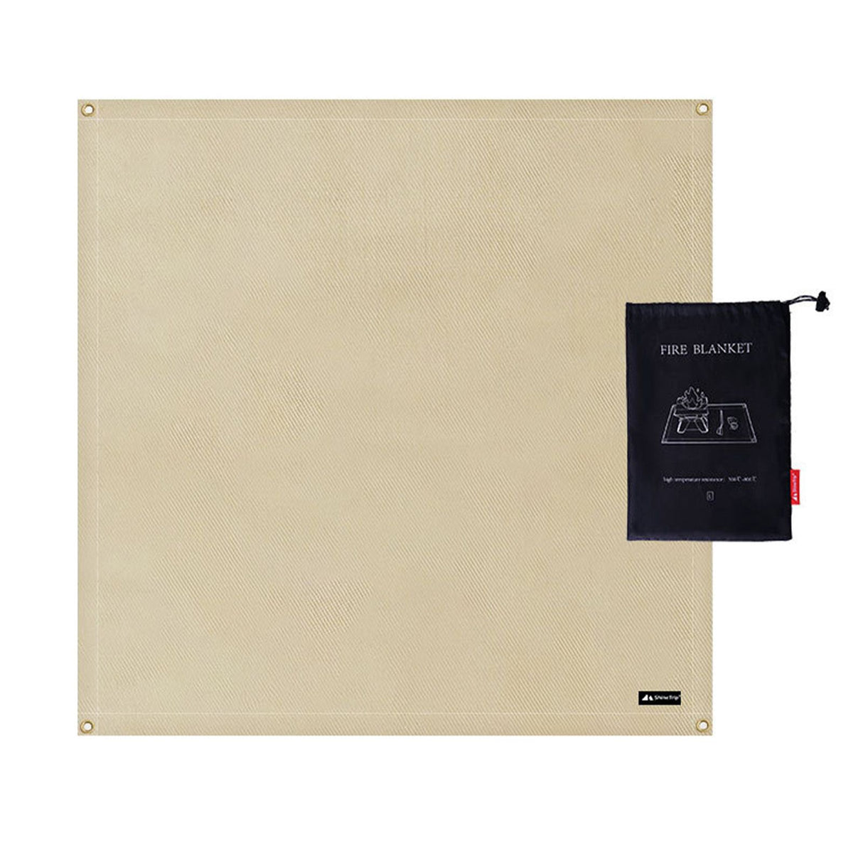 BBQ Grill Mat Outdoor Picnic Fire Pit Mat High Temperature Resistant Glass Fiber Fireproof Cloth L 100x100cm