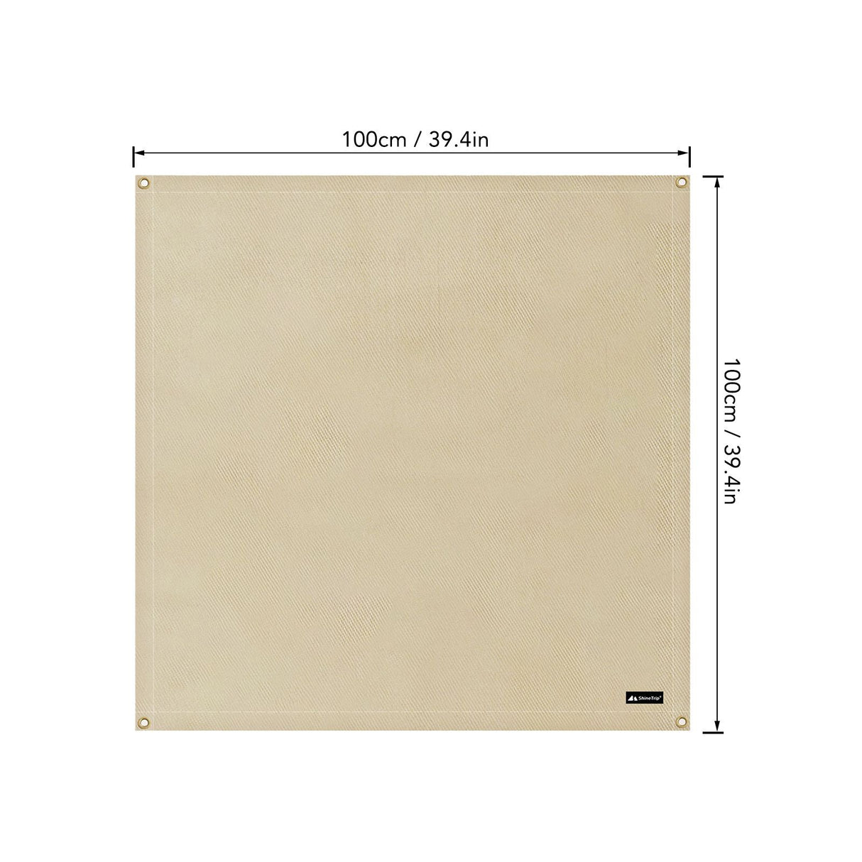 BBQ Grill Mat Outdoor Picnic Fire Pit Mat High Temperature Resistant Glass Fiber Fireproof Cloth L 100x100cm