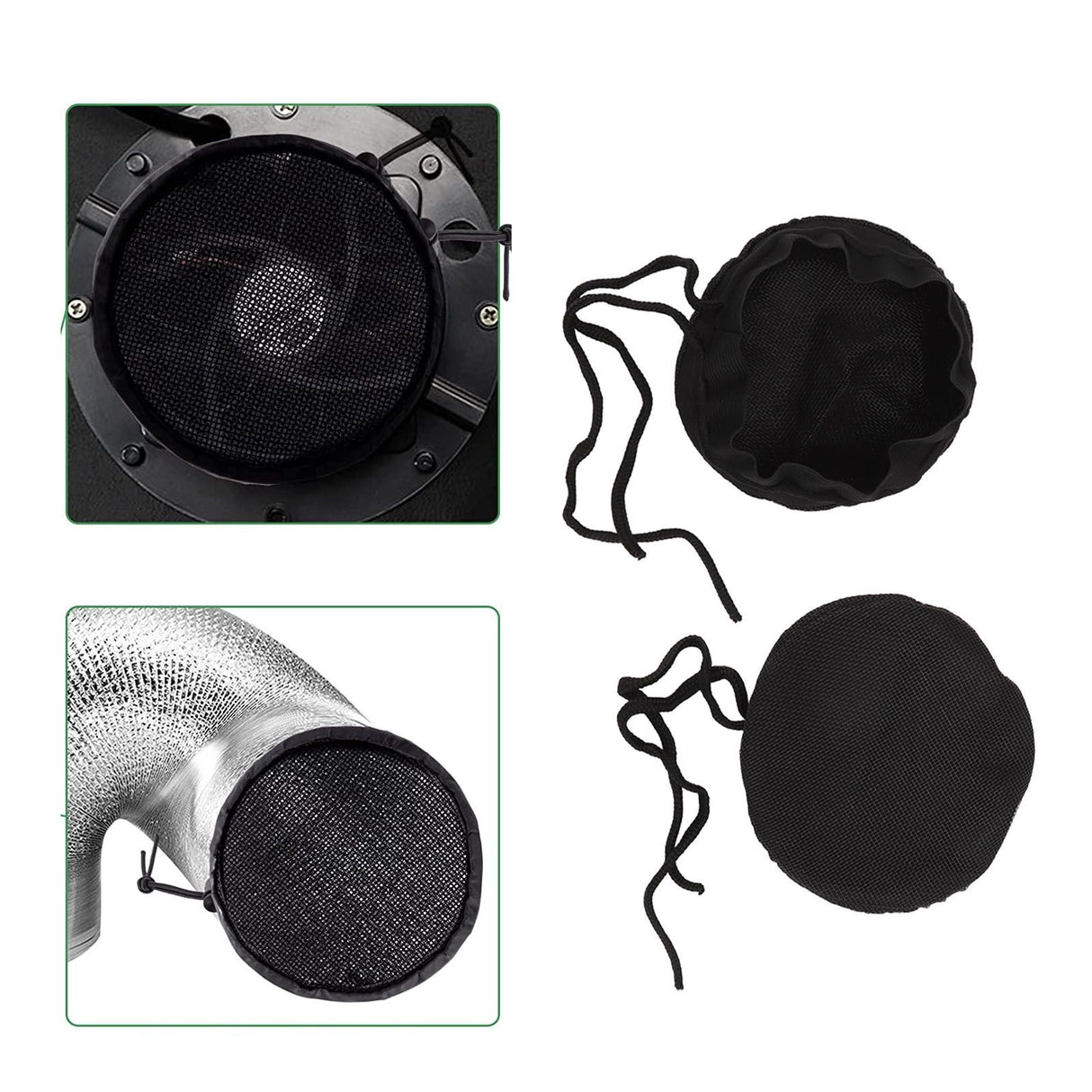 2 PCS Grow Tents Vent Cover Dust Insect Proof Filter Ventilation Cover Vent Mesh Hood for Duct System 14cm/5.5in