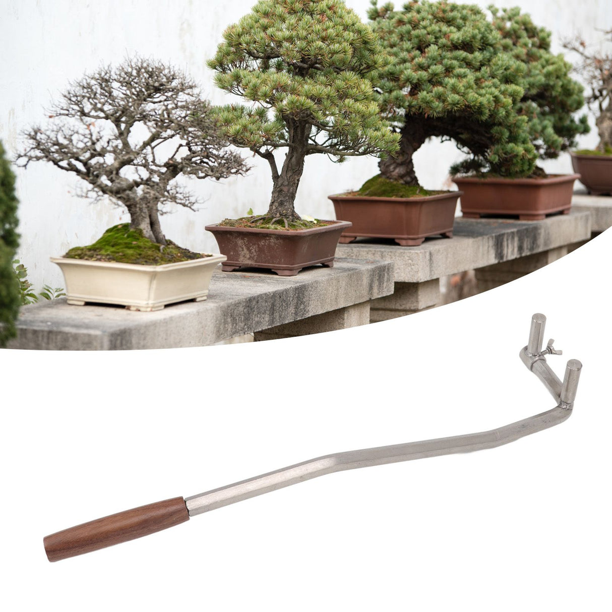 Bonsai Branch Bending Tool Professional High Accuracy Stainless Steel Bonsai Branch Bender for Courtyard Garden M14