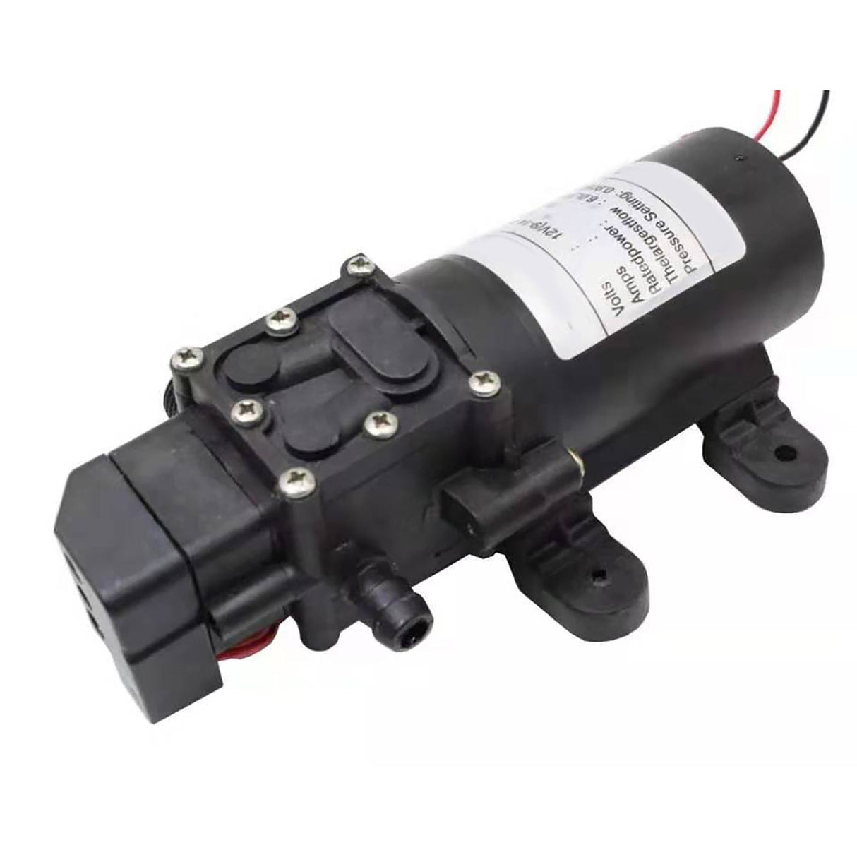 High Pressure Diaphragm Pump Smart Electric 6L Flow Rate Self Priming Pump for Car Wash Agricultural DC12V 72W
