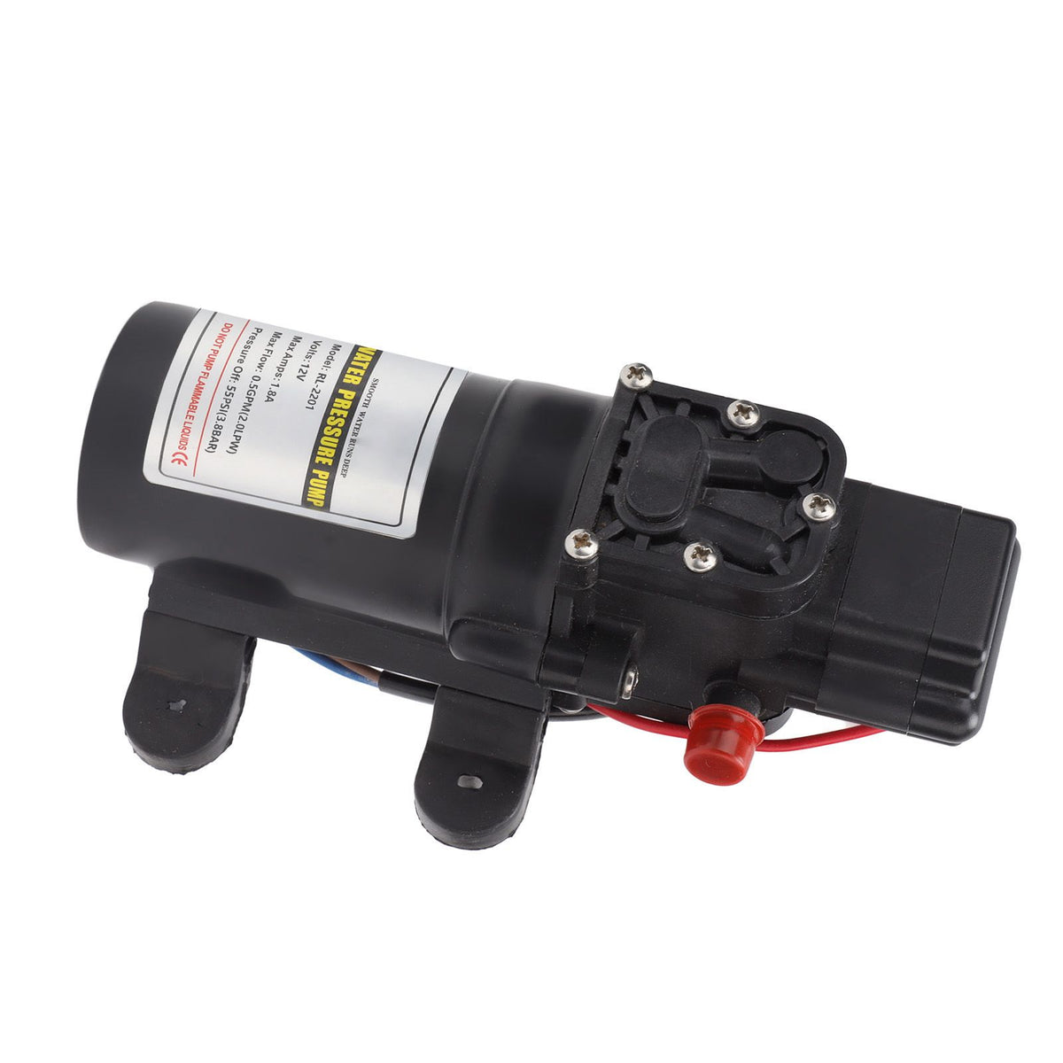 Water Pressure Diaphragm Pump Self Priming Diaphragm Pump High Pressure Water Pump for Outdoor RL 2201 12V