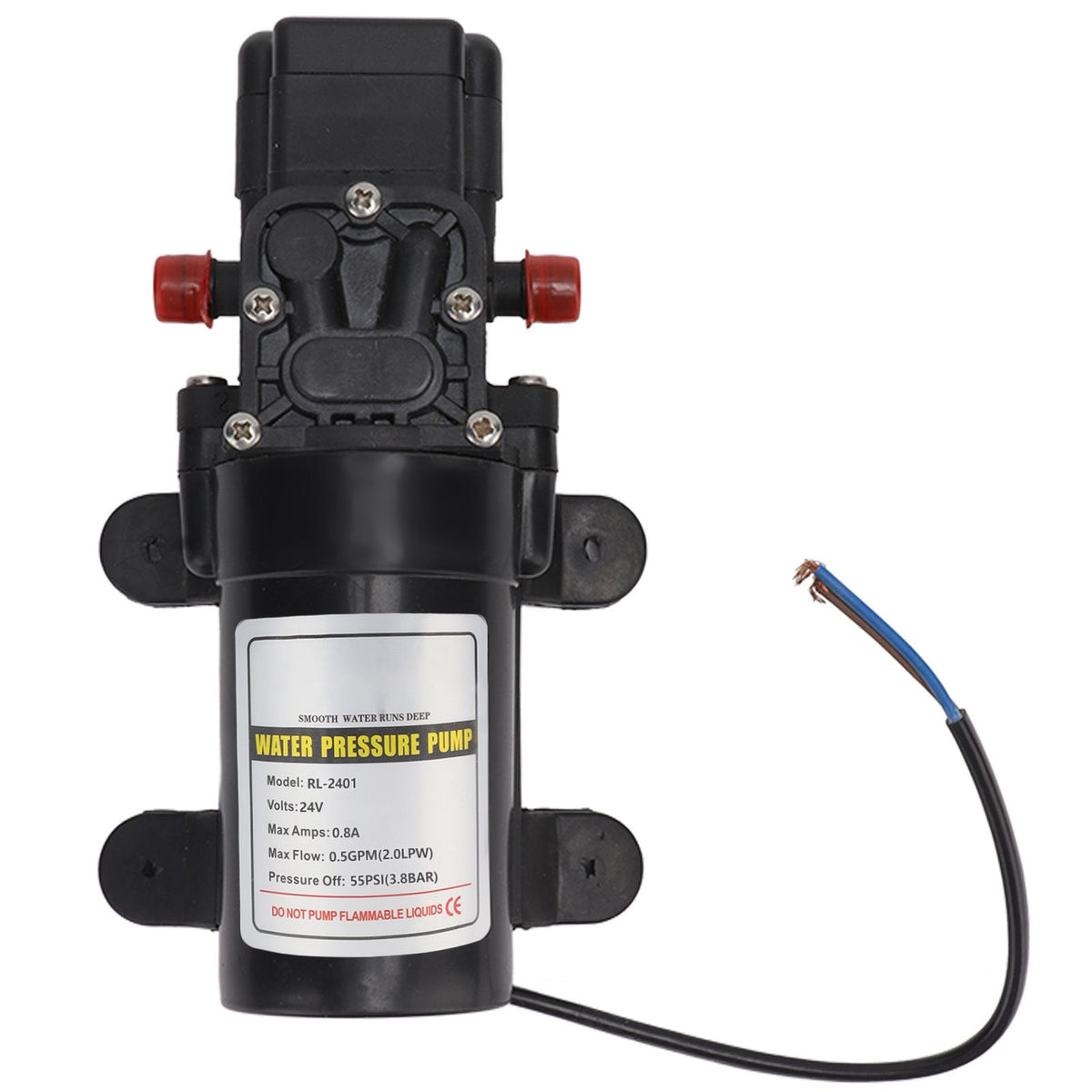 Water Pressure Diaphragm Pump Self Priming Diaphragm Pump High Pressure Water Pump for Outdoor RL 2401 24V