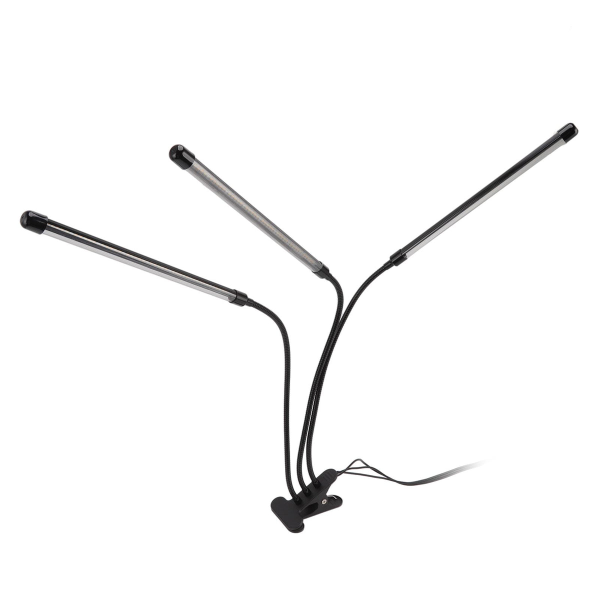 3 Head Clip Plant Light Full Spectrum Red White Warm Light 10 Level Dimmable USB LED Plant Growing Lamp with Timer