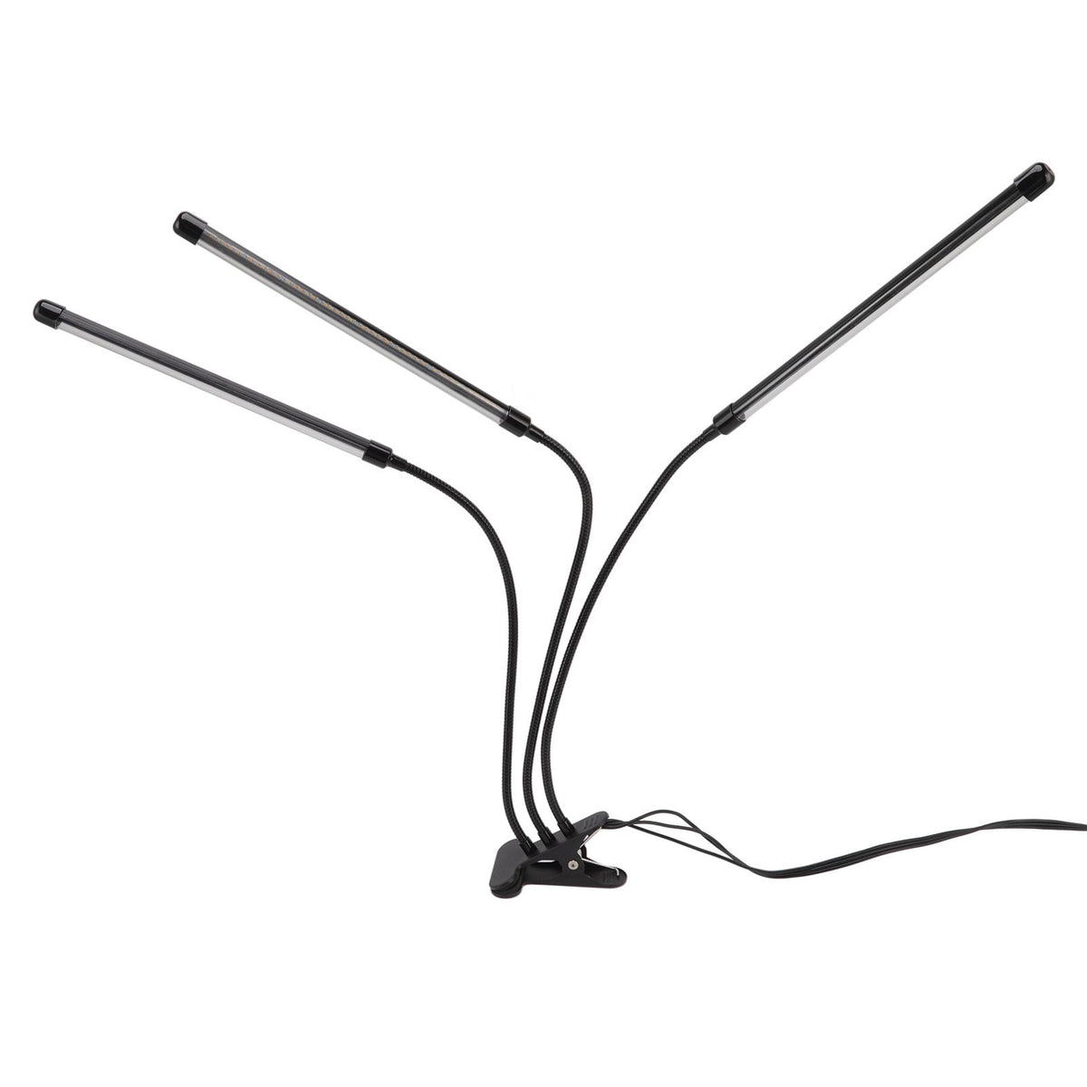 3 Head Clip Plant Light Full Spectrum Red White Warm Light 10 Level Dimmable USB LED Plant Growing Lamp with Timer