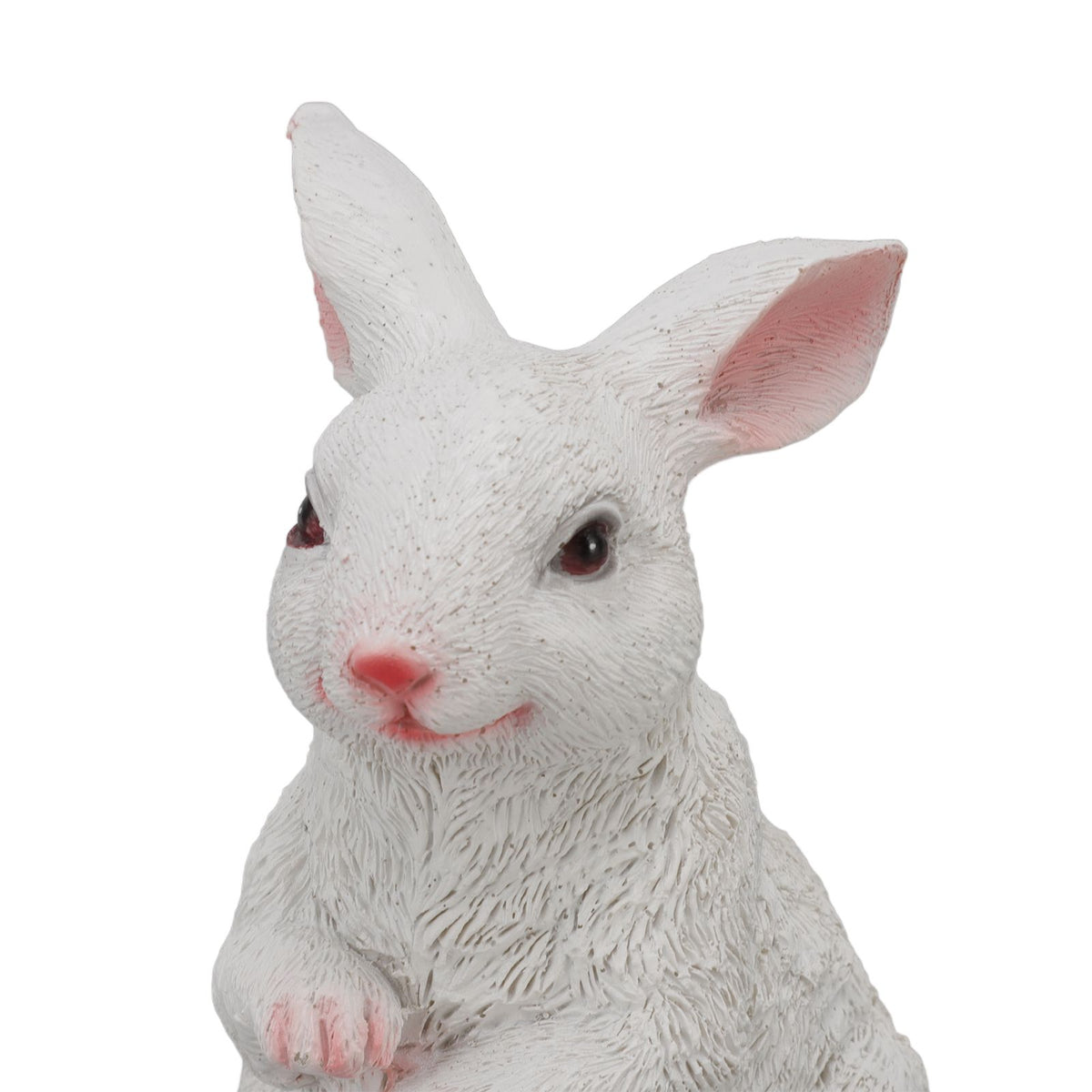 1 Pair Bunny Rabbit Ornaments Decorations Resin Art Craft Animal Model Sculpture Statue Figurine for Balcony Garden