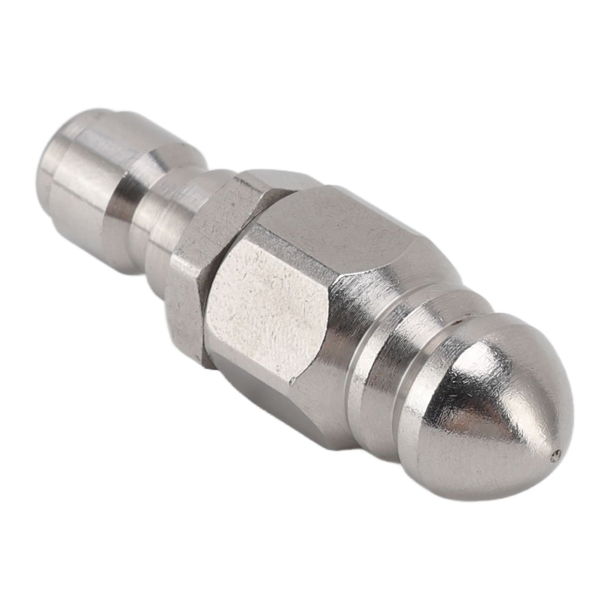 G1/4 Inch Stainless Steel High Pressure Washer Drain Sewer Cleaning Pipe Jetter Spray Quick Plug Drain Hose Nozzle