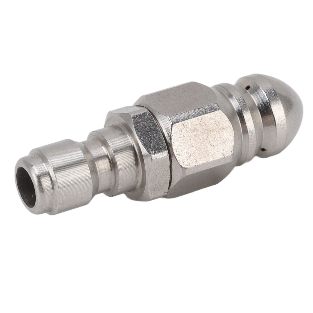 G1/4 Inch Stainless Steel High Pressure Washer Drain Sewer Cleaning Pipe Jetter Spray Quick Plug Drain Hose Nozzle