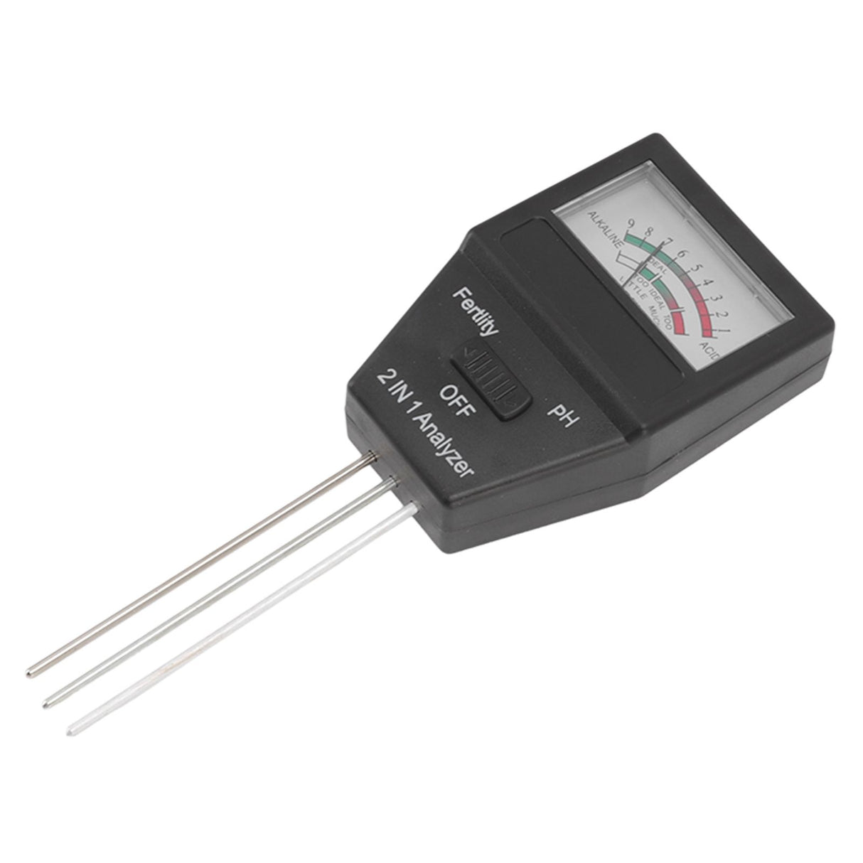 2 in 1 Soil PH Meter Soil Fertility Tester with 3 Probes for Home Garden Lawn Farm Indoor and Outdoor Use