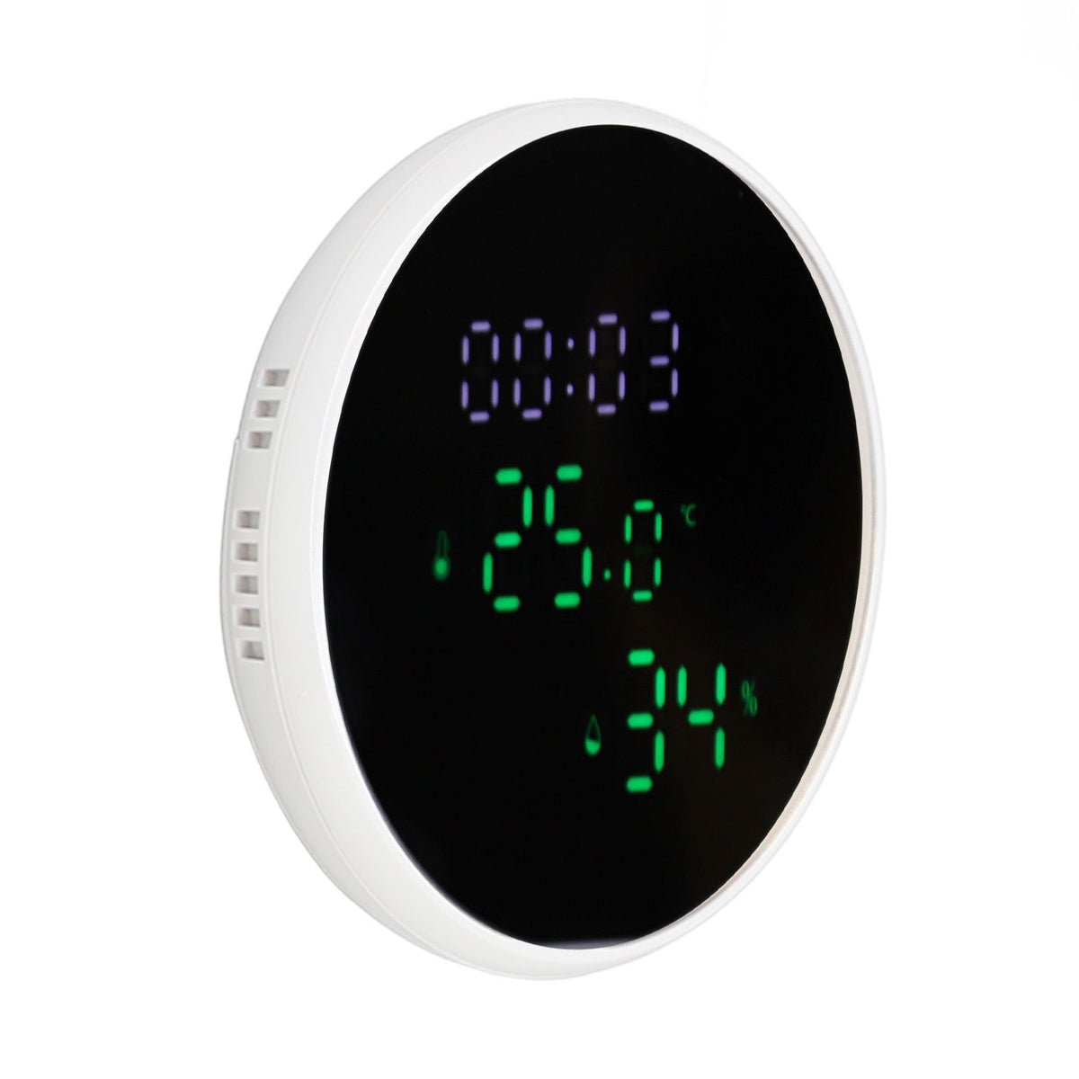 WiFi Thermometer Hygrometer High Accuracy Voice Control Smart Temperature Humidity Sensor with LED for Homes Office