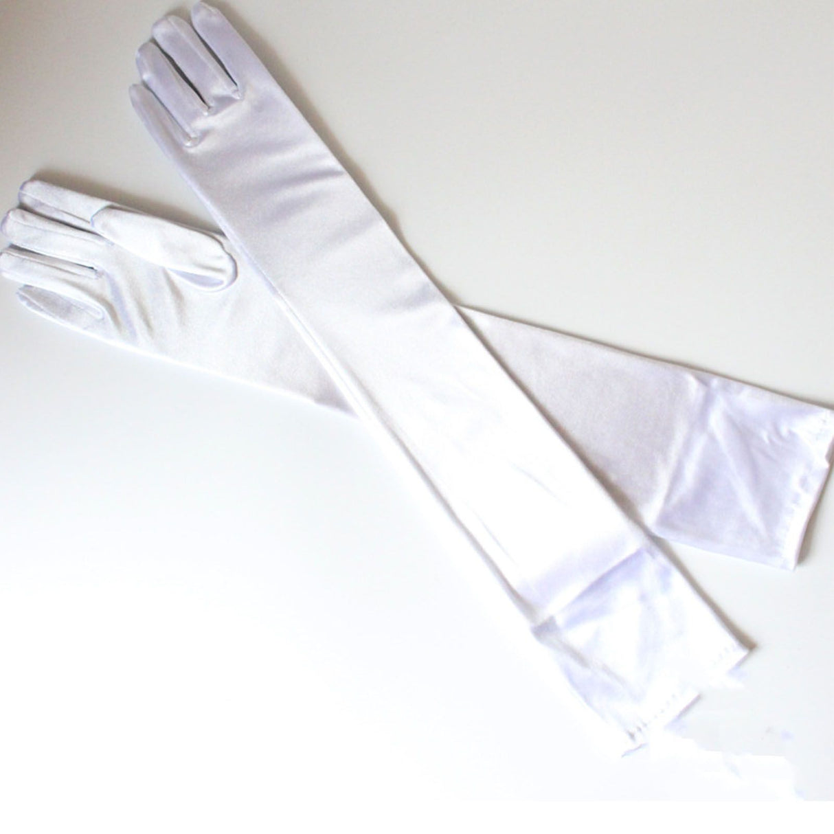 Long Satin Gloves Fashionable Stretch Long Evening Opera Satin Gloves for Wedding Performance Party