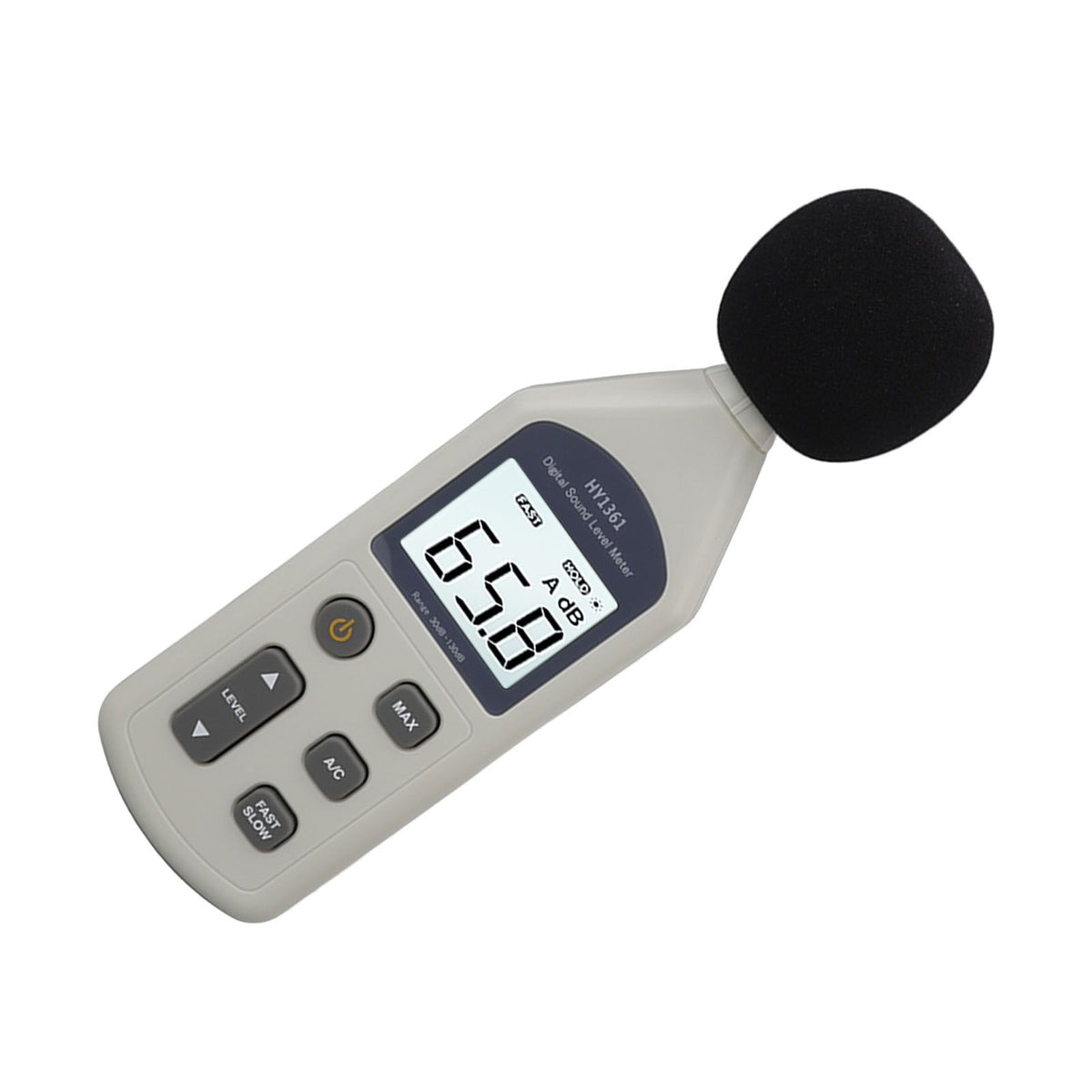 Decibel Meter High Accuracy LCD Screen 30 to 130dBA 5V USB Noise Detector with Backlight for Hospitals Shopping Malls