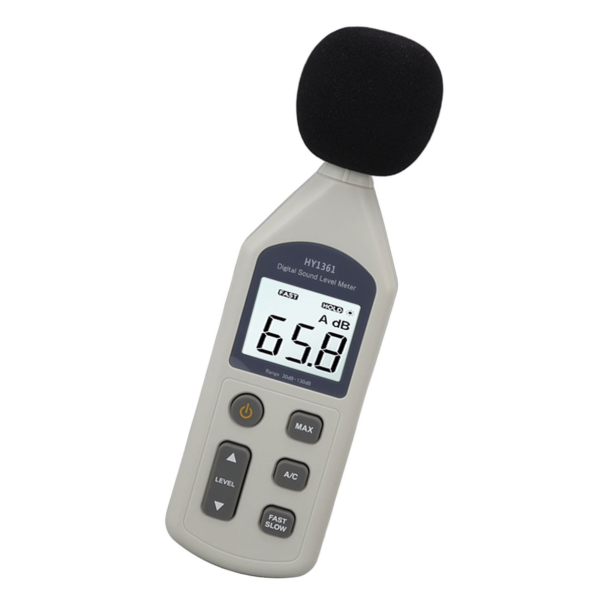 Decibel Meter High Accuracy LCD Screen 30 to 130dBA 5V USB Noise Detector with Backlight for Hospitals Shopping Malls