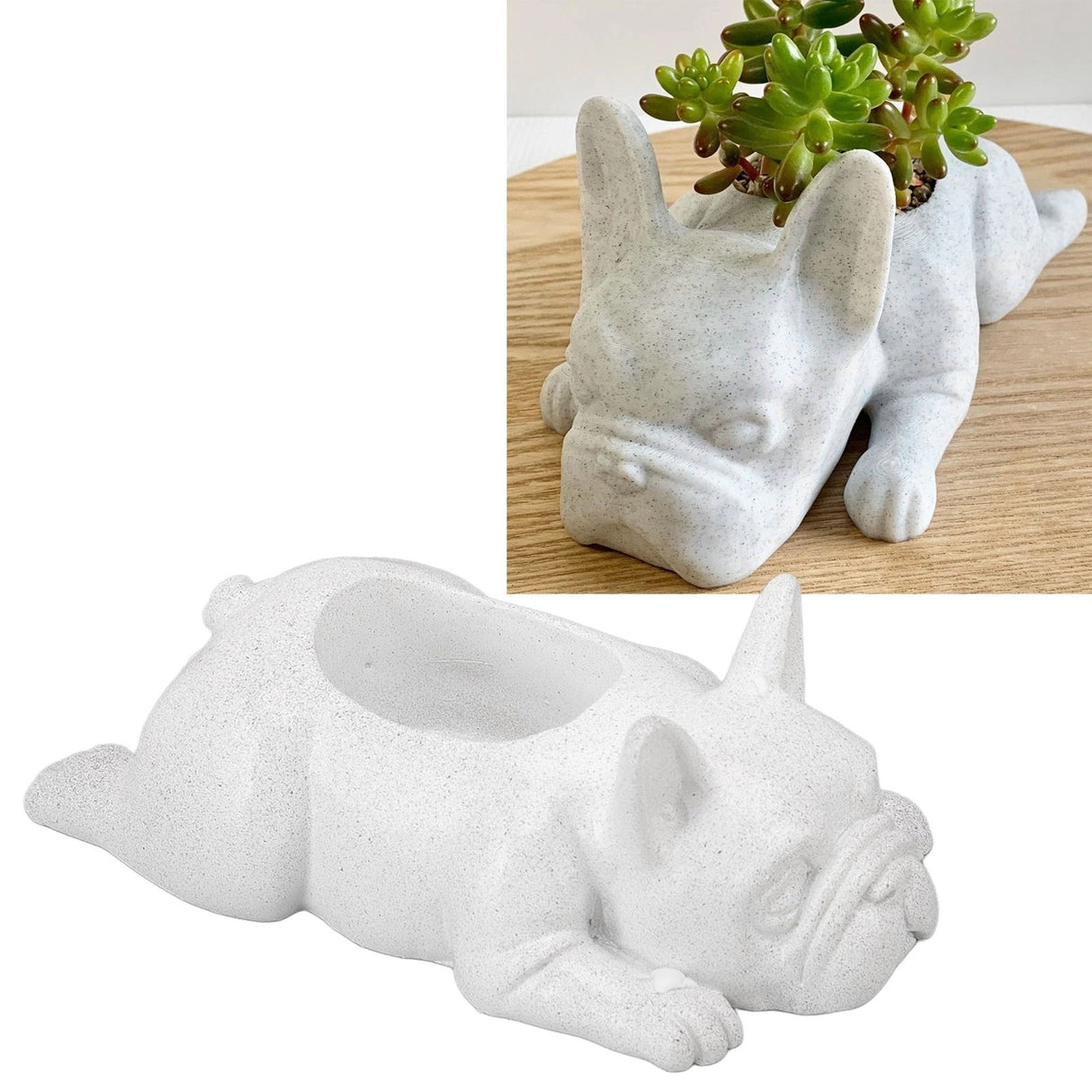 Resin Succulent Planter Pots Dog Flowerpot Office Desktop Ornament For Decorating Your Table