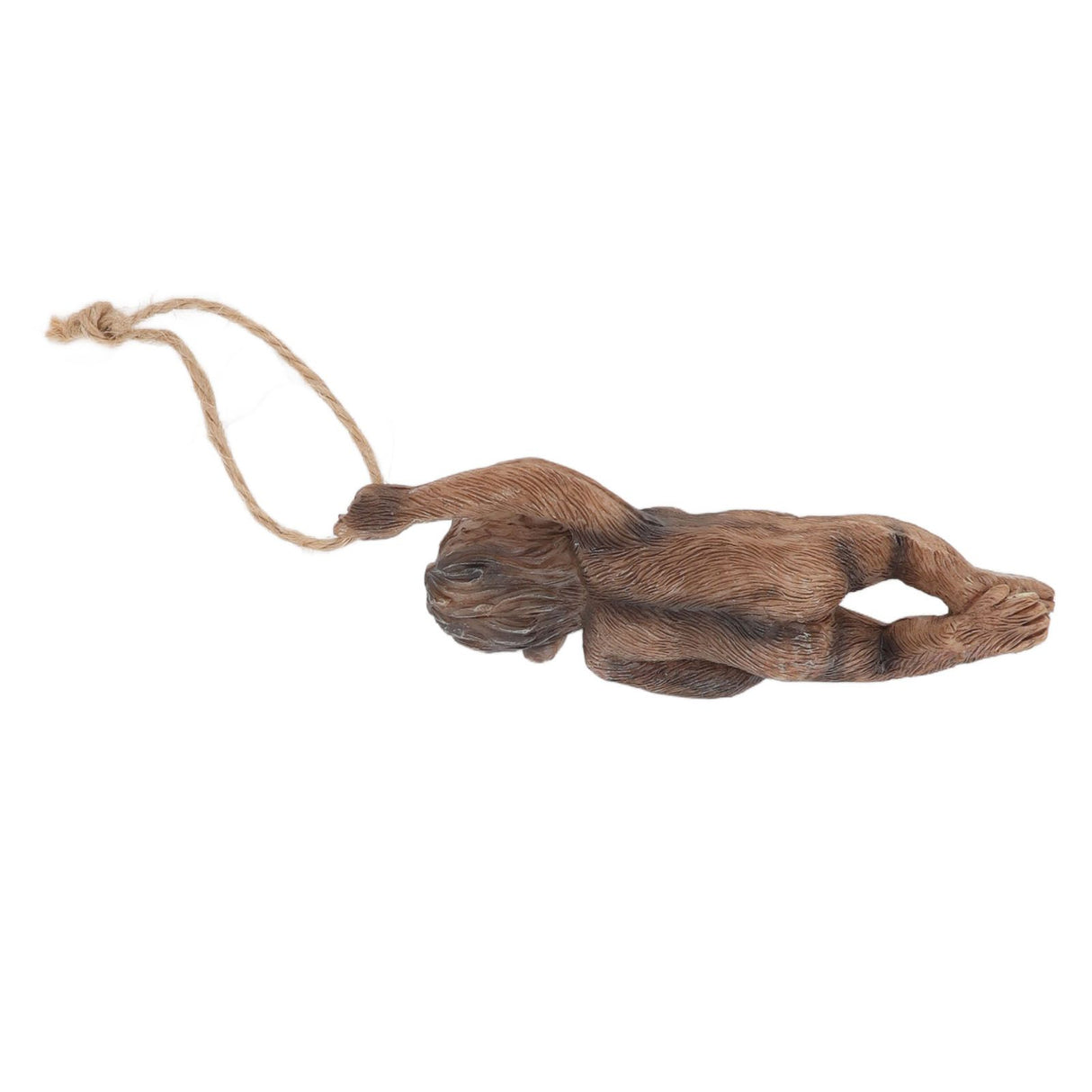 Baby Monkey Hanging Statue Exquisite Carving Resin Brown Monkey Sculptures for Trees Gardens