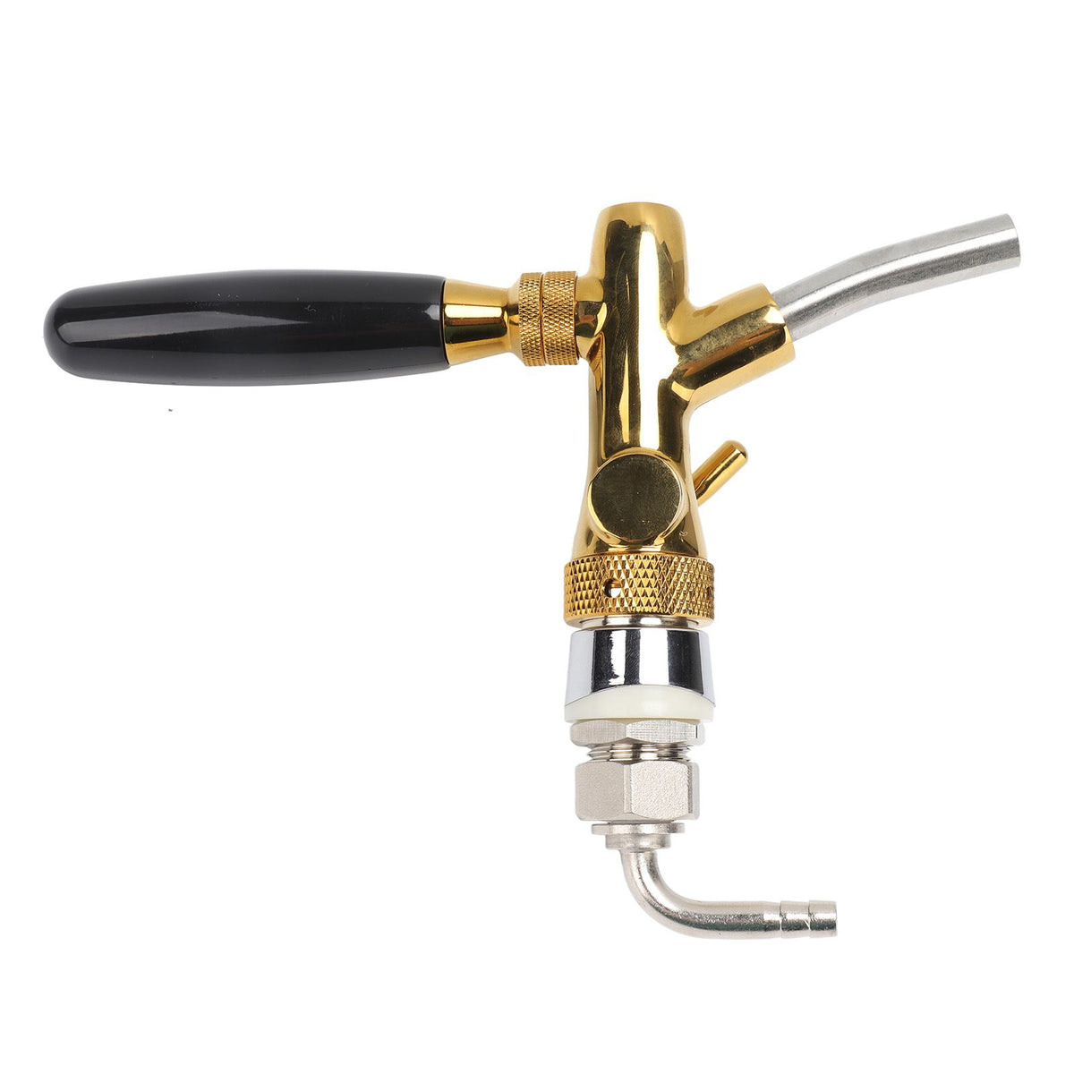 Adjustable Draft Beer Faucet Food Grade Golden Stainless Steel Beer Keg Tap for Bar Hotel