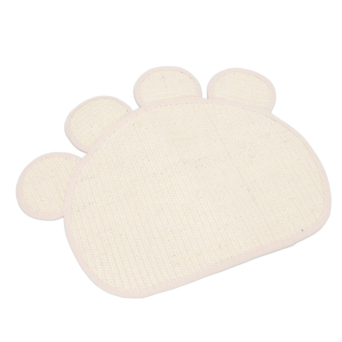 Sisal Cat Scratcher Mat Cute Shape Grinding Claw Protecting Furniture Cat Floor Scratching Pad for Cats Kittens