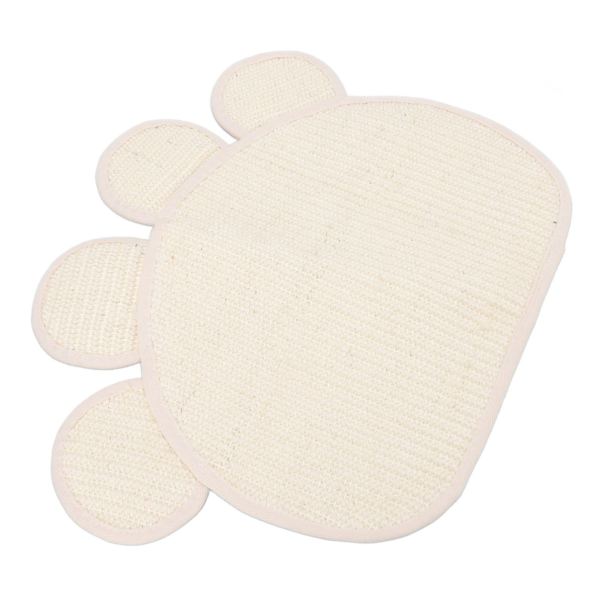 Sisal Cat Scratcher Mat Cute Shape Grinding Claw Protecting Furniture Cat Floor Scratching Pad for Cats Kittens