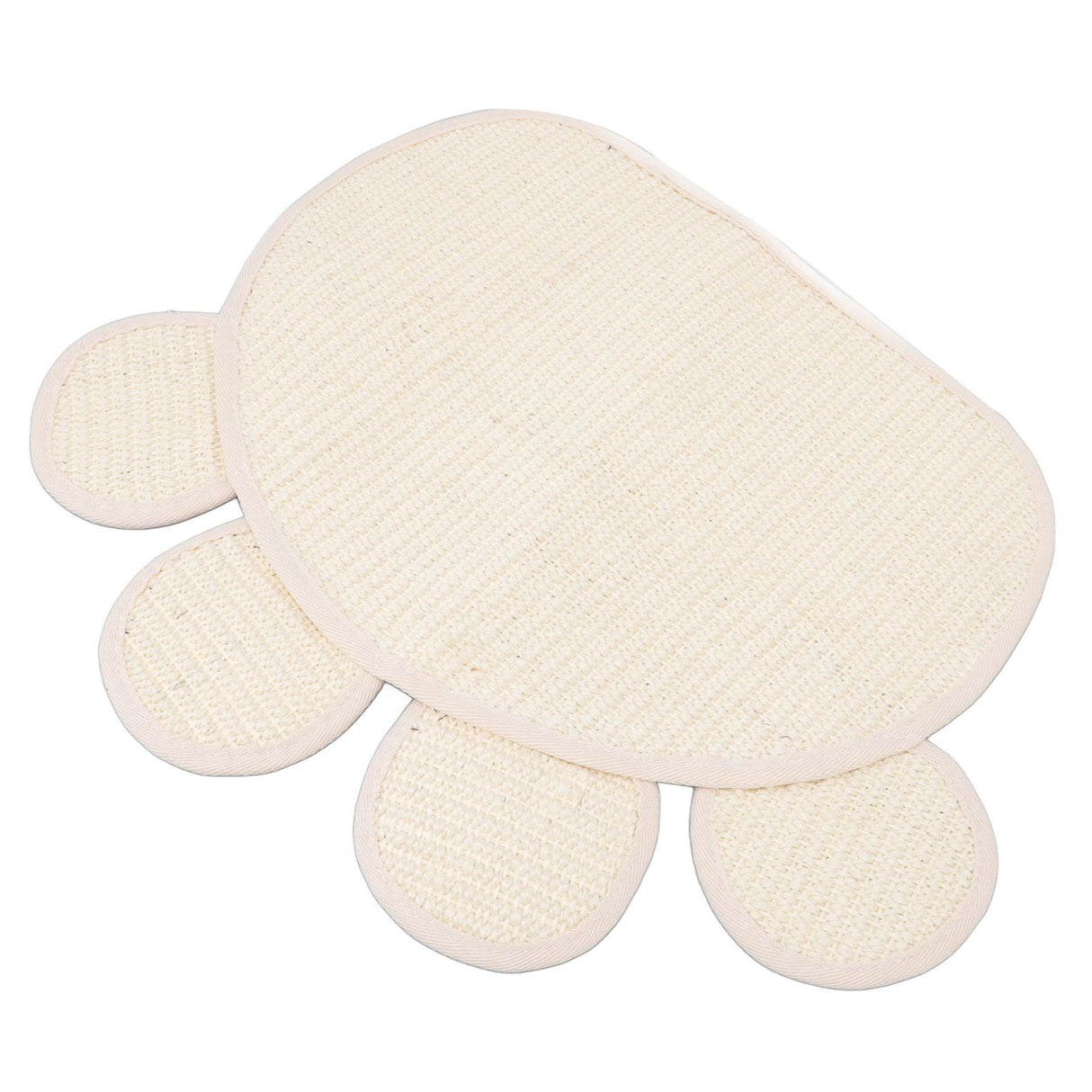 Sisal Cat Scratcher Mat Cute Shape Grinding Claw Protecting Furniture Cat Floor Scratching Pad for Cats Kittens