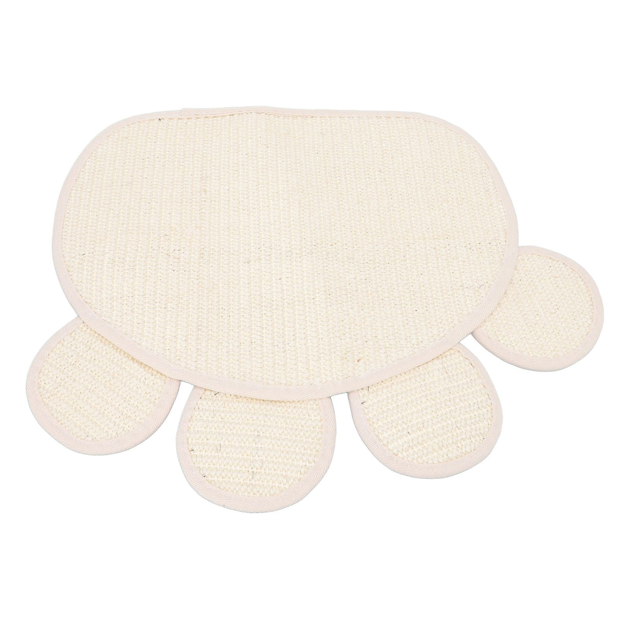Sisal Cat Scratcher Mat Cute Shape Grinding Claw Protecting Furniture Cat Floor Scratching Pad for Cats Kittens