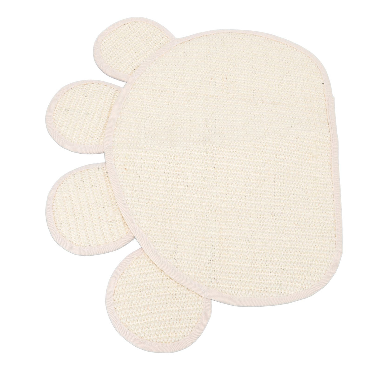 Sisal Cat Scratcher Mat Cute Shape Grinding Claw Protecting Furniture Cat Floor Scratching Pad for Cats Kittens