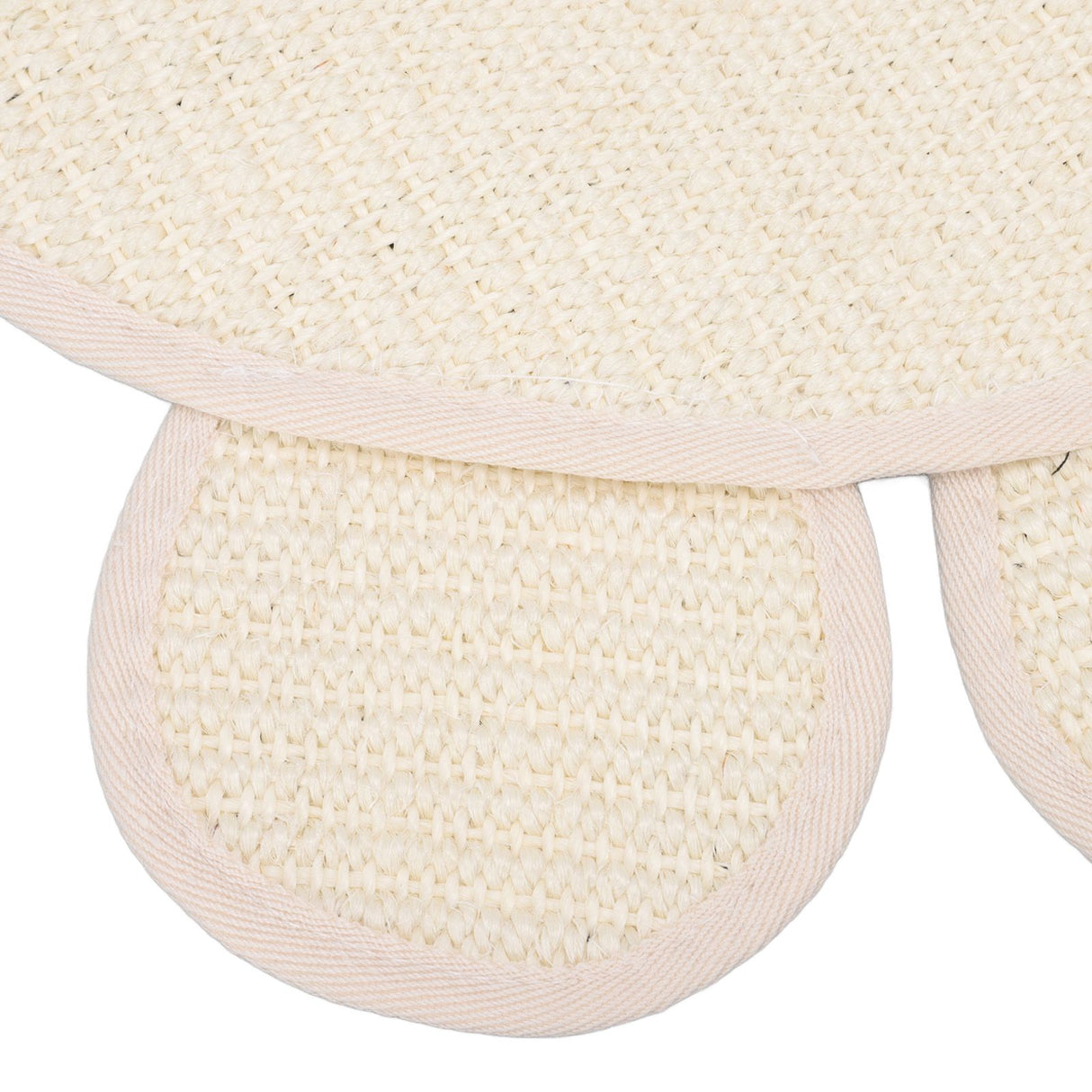 Sisal Cat Scratcher Mat Cute Shape Grinding Claw Protecting Furniture Cat Floor Scratching Pad for Cats Kittens