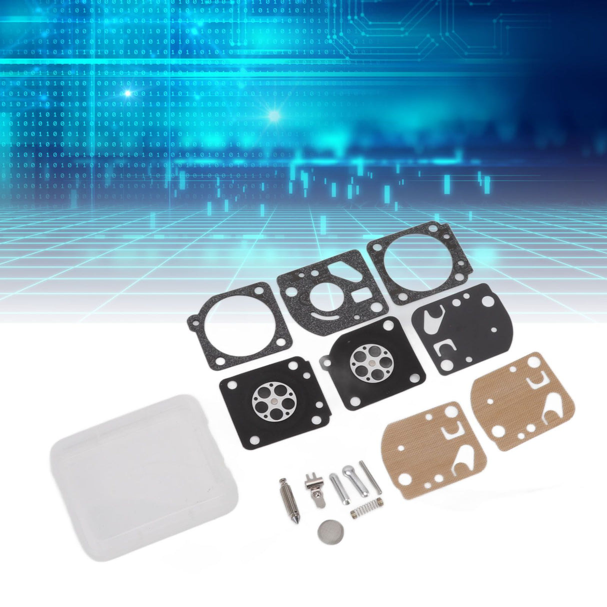 Carburetor Diaphragm and Gasket High Reliability Iron Rubber Carburetor Repair Kit for Zama Rb 29 Replacement