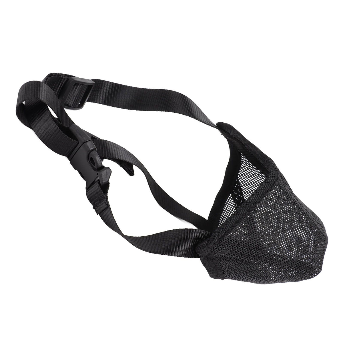 Dog Muzzle Soft Mesh Poisoned Bait Protection Pet Mouth Cover with Adjustable Straps for Small Medium Large Dogs 13x16cm / 5.1x6.3in