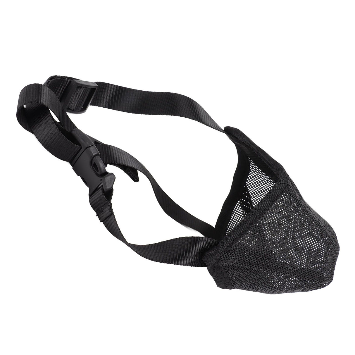 Dog Muzzle Soft Mesh Poisoned Bait Protection Pet Mouth Cover with Adjustable Straps for Small Medium Large Dogs 16.5x19cm / 6.5x7.5in