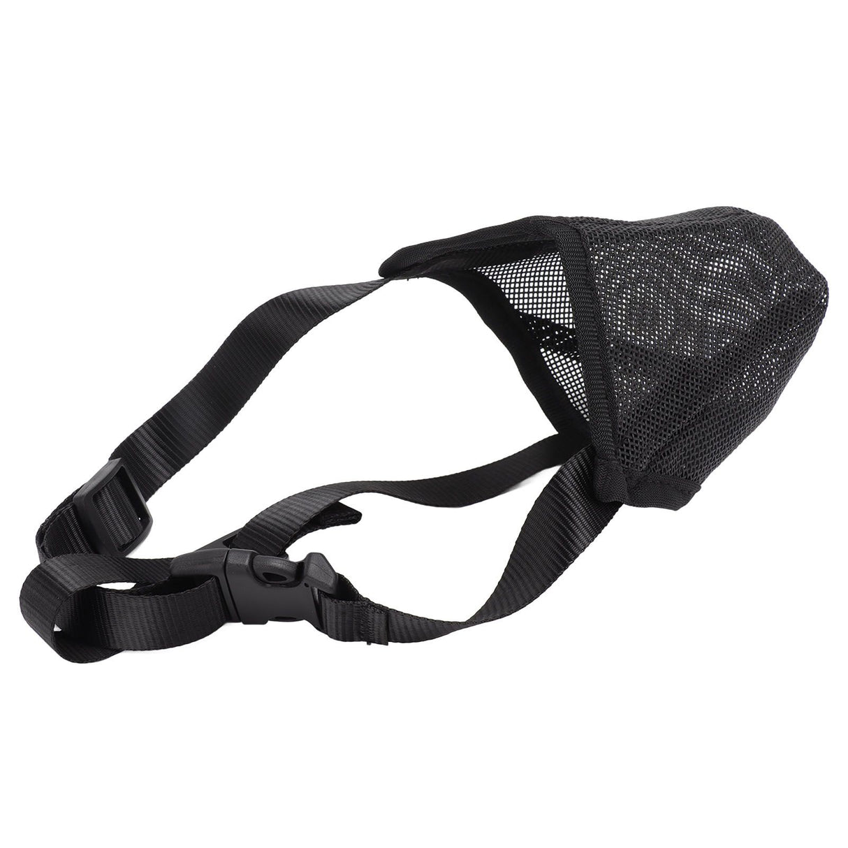 Dog Muzzle Soft Mesh Poisoned Bait Protection Pet Mouth Cover with Adjustable Straps for Small Medium Large Dogs 16.5x19cm / 6.5x7.5in