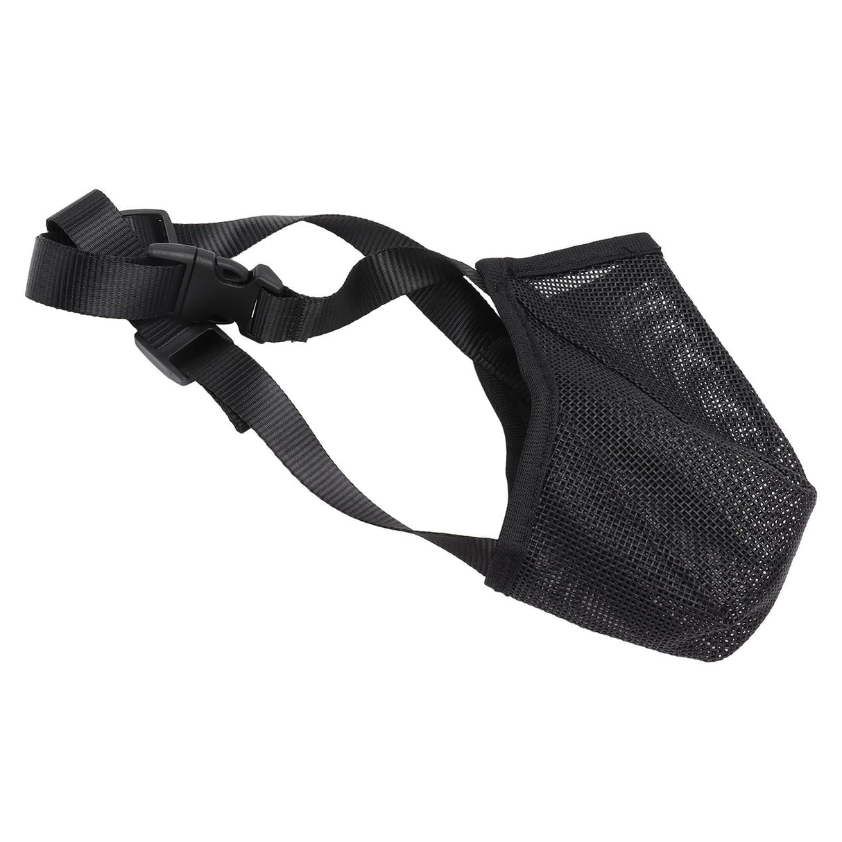Dog Muzzle Soft Mesh Poisoned Bait Protection Pet Mouth Cover with Adjustable Straps for Small Medium Large Dogs 16.5x19cm / 6.5x7.5in