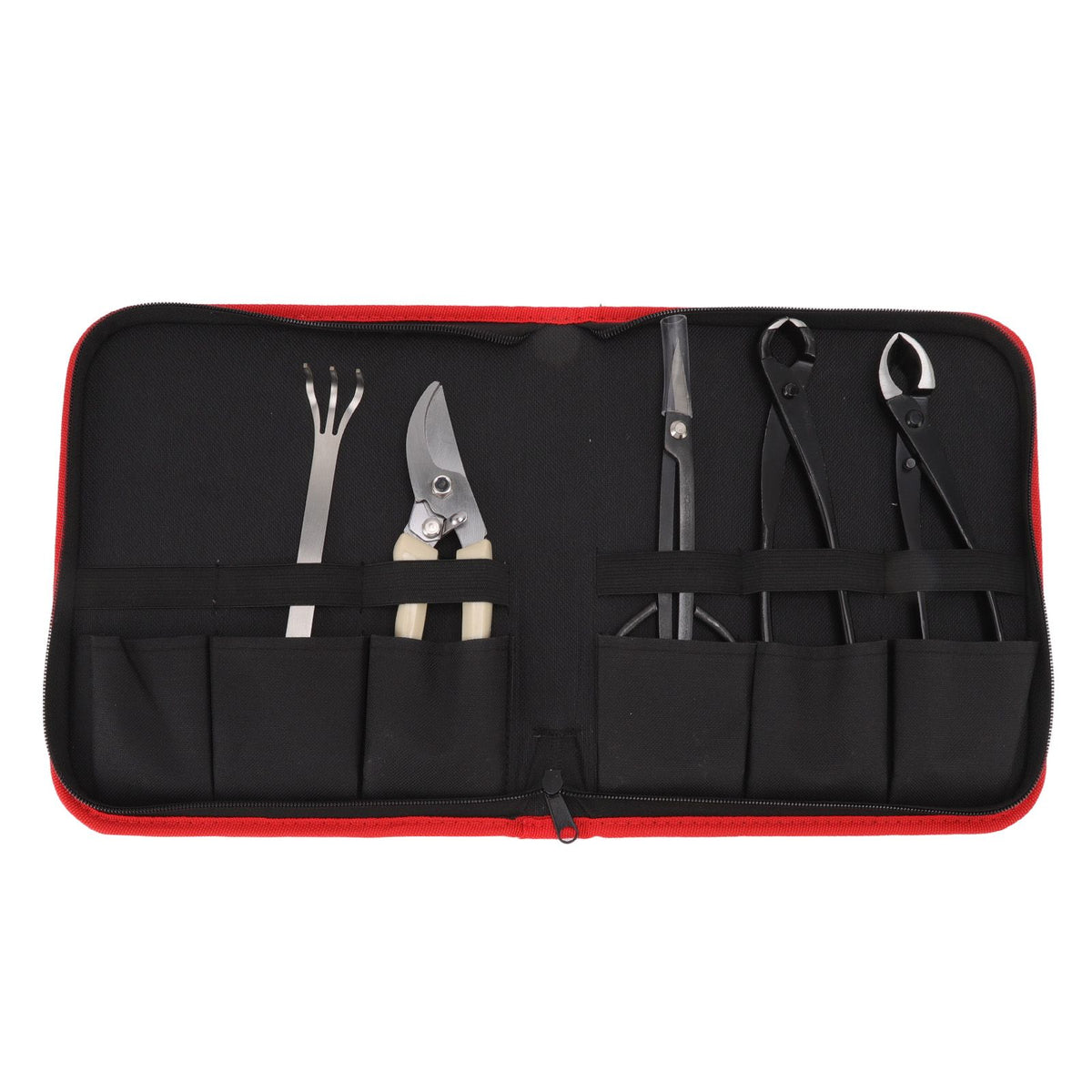 5Pcs Bonsai Tool Set Kit Carbon Steel Bonsai Scissors Rake Branch Cutter Pruning Shears Pliers Garden Tools