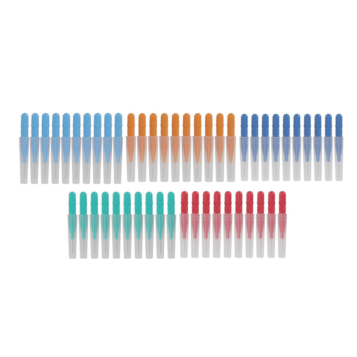 50 Pcs Tooth Interdental Brush for Oral Dental Health Teeth Cleaning Toothpick Cleaners