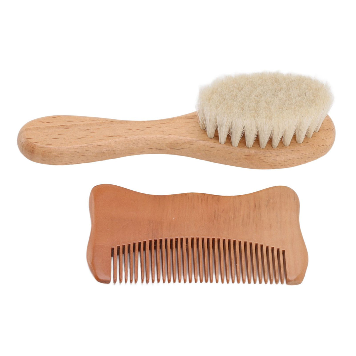 Wooden Baby Hair Brush Comb Set Baby Bathing Wood Comb Wool Brush Men Oil Head Style Beard Brush