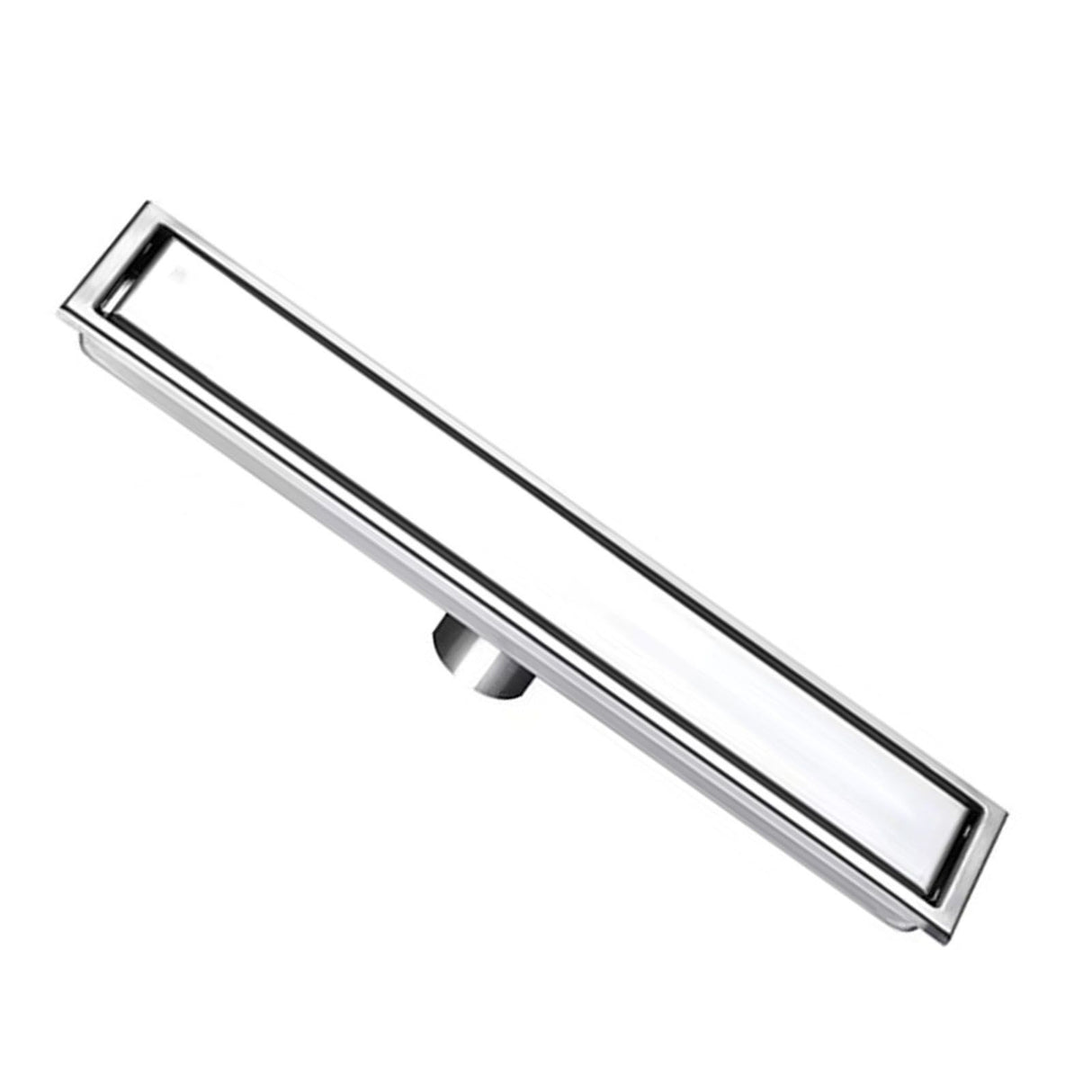 Linear Shower Drain Stainless Steel Rustproof Scratch Resistant Detachable Long Floor Drain for Bathroom Washroom Floor Drain
