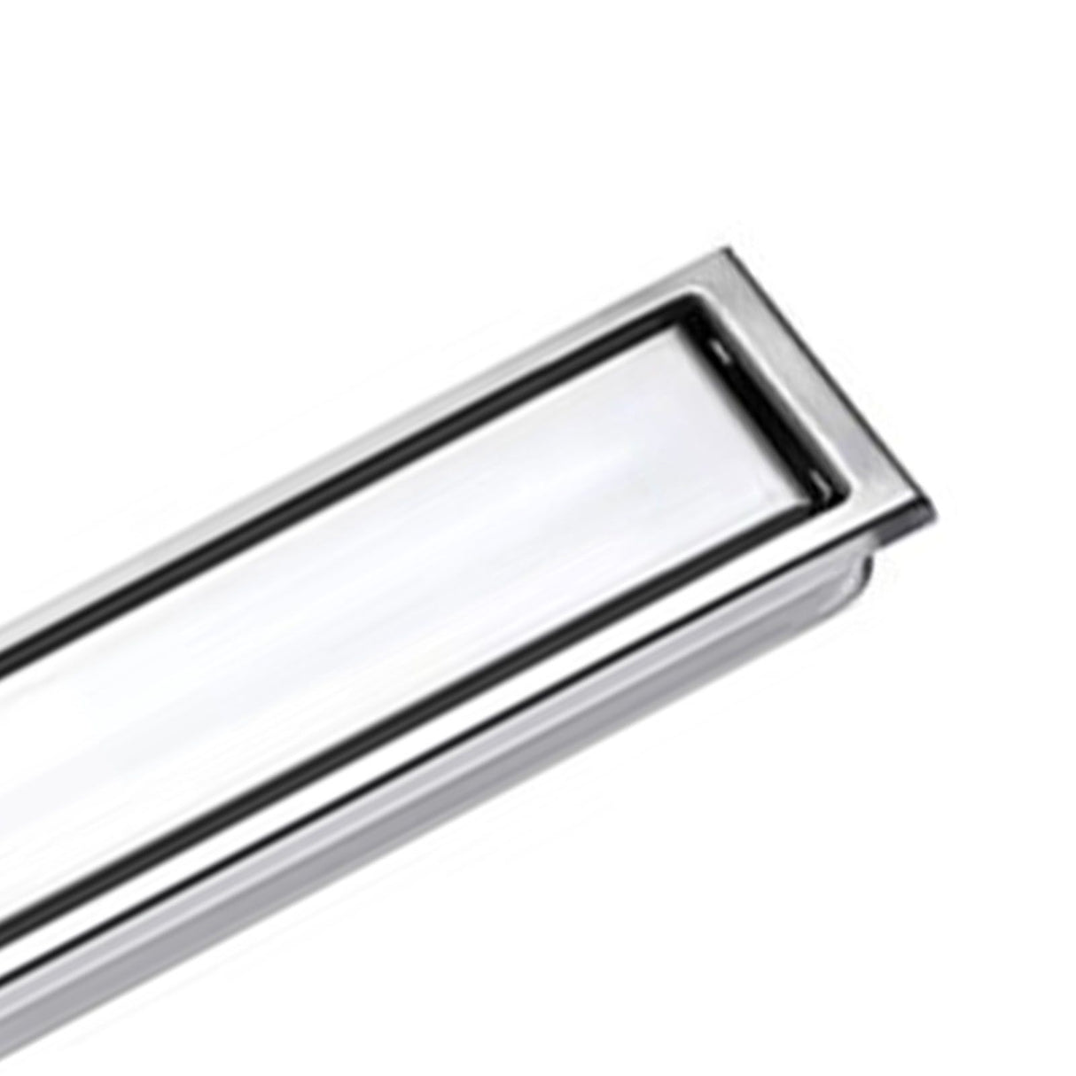 Linear Shower Drain Stainless Steel Rustproof Scratch Resistant Detachable Long Floor Drain for Bathroom Washroom Floor Drain