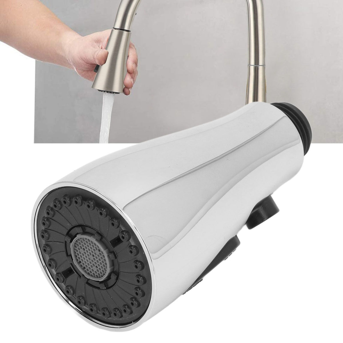 Kitchen Faucet Sprayer Head Replacement Bathroom Pull Down Faucet Sprayer Nozzle for G1/2 Connector