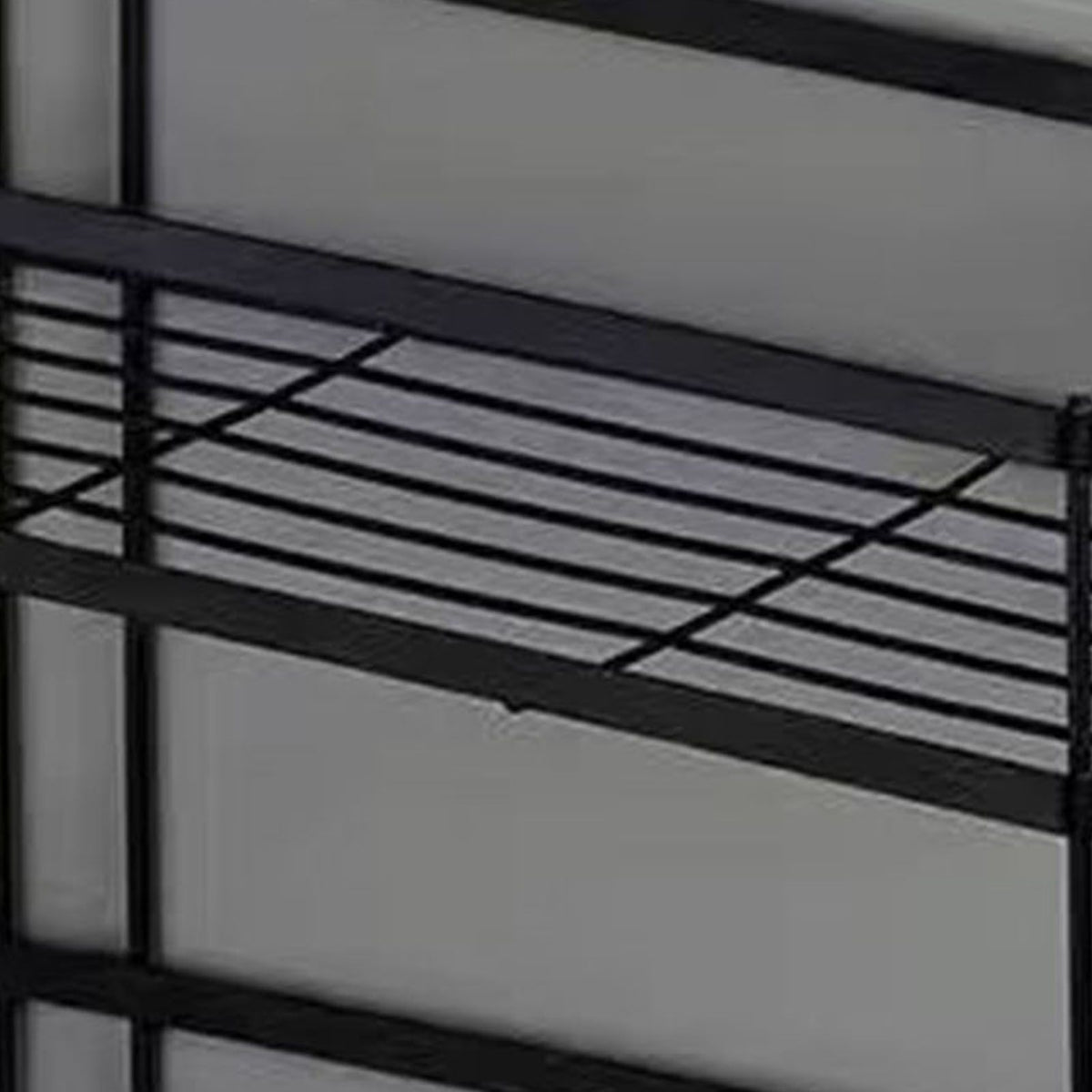 Toilet Shelf Thickening Waterproof Large Capacity Nail Free Installation Iron Over Toilet Bathroom Organizer Single Layer Black
