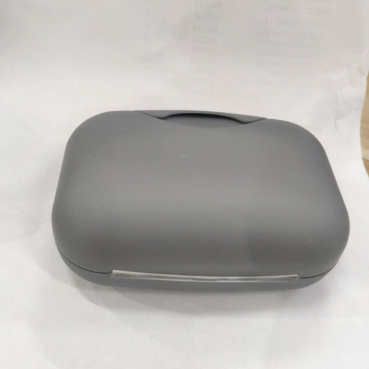 Soap Container Waterproof Washable Grey Portable Soap Case with Lock for Home Ourdoor Travelling