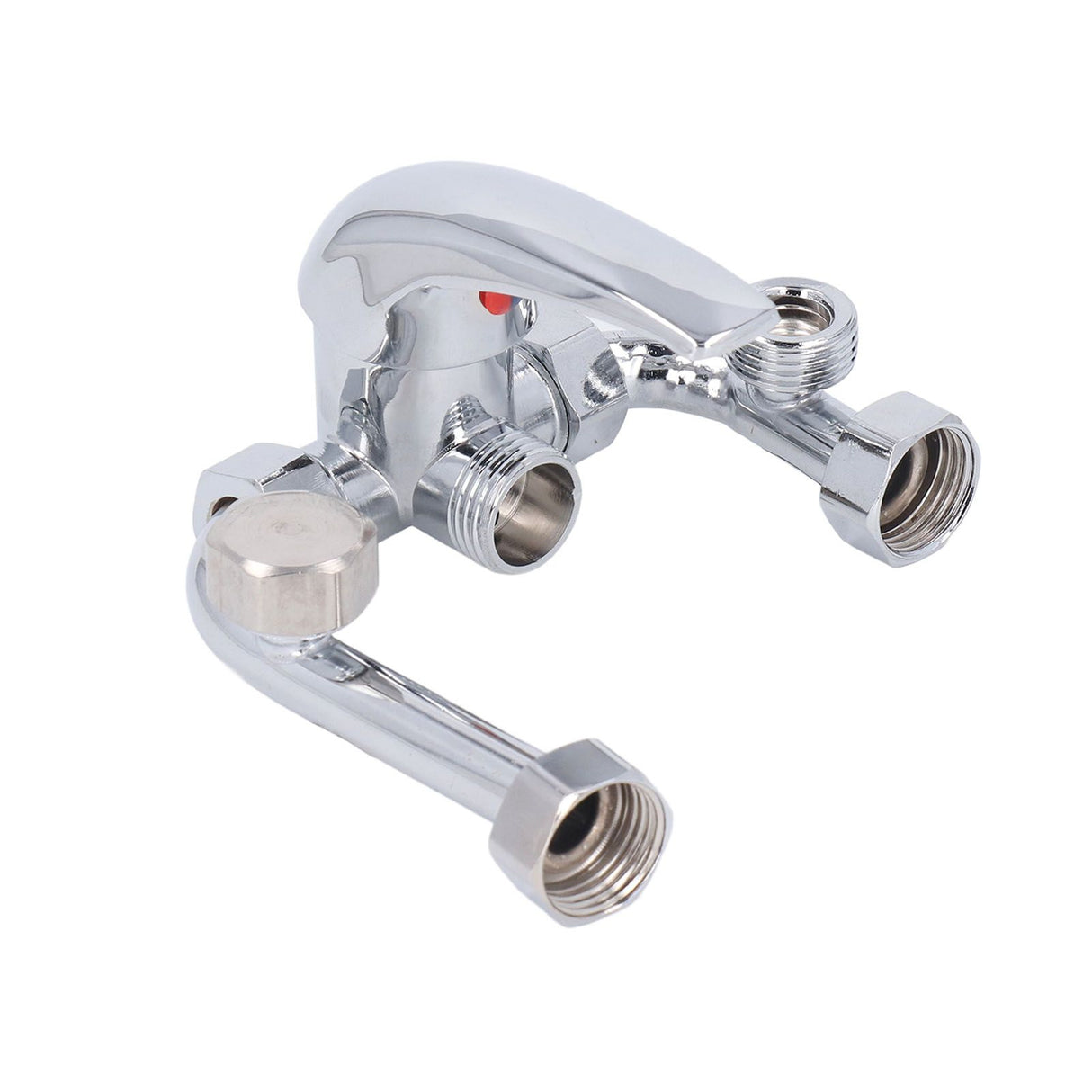 Copper Electric Water Heater Mixing Valve Surface Mounted U Bend Cold Hot Switch Shower Tap Water Inlet Universal Parts G1/2in