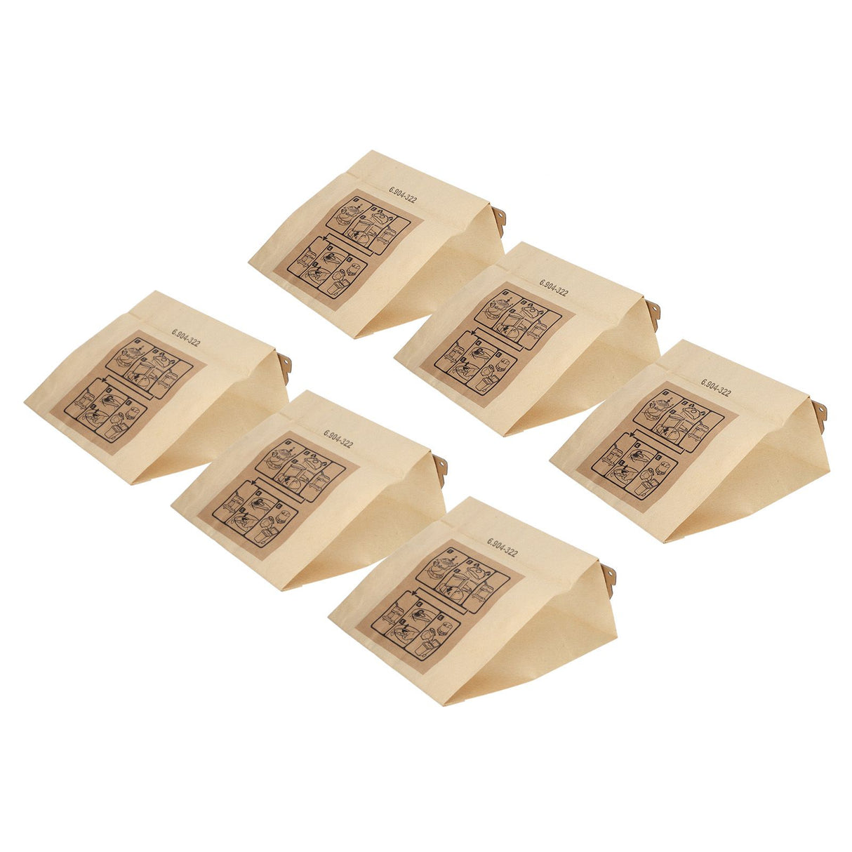 Vacuum Cleaner Paper Garbage Dust Bag for Karcher WD2250 A2004 A2054 MV2 Vacuum Cleaner