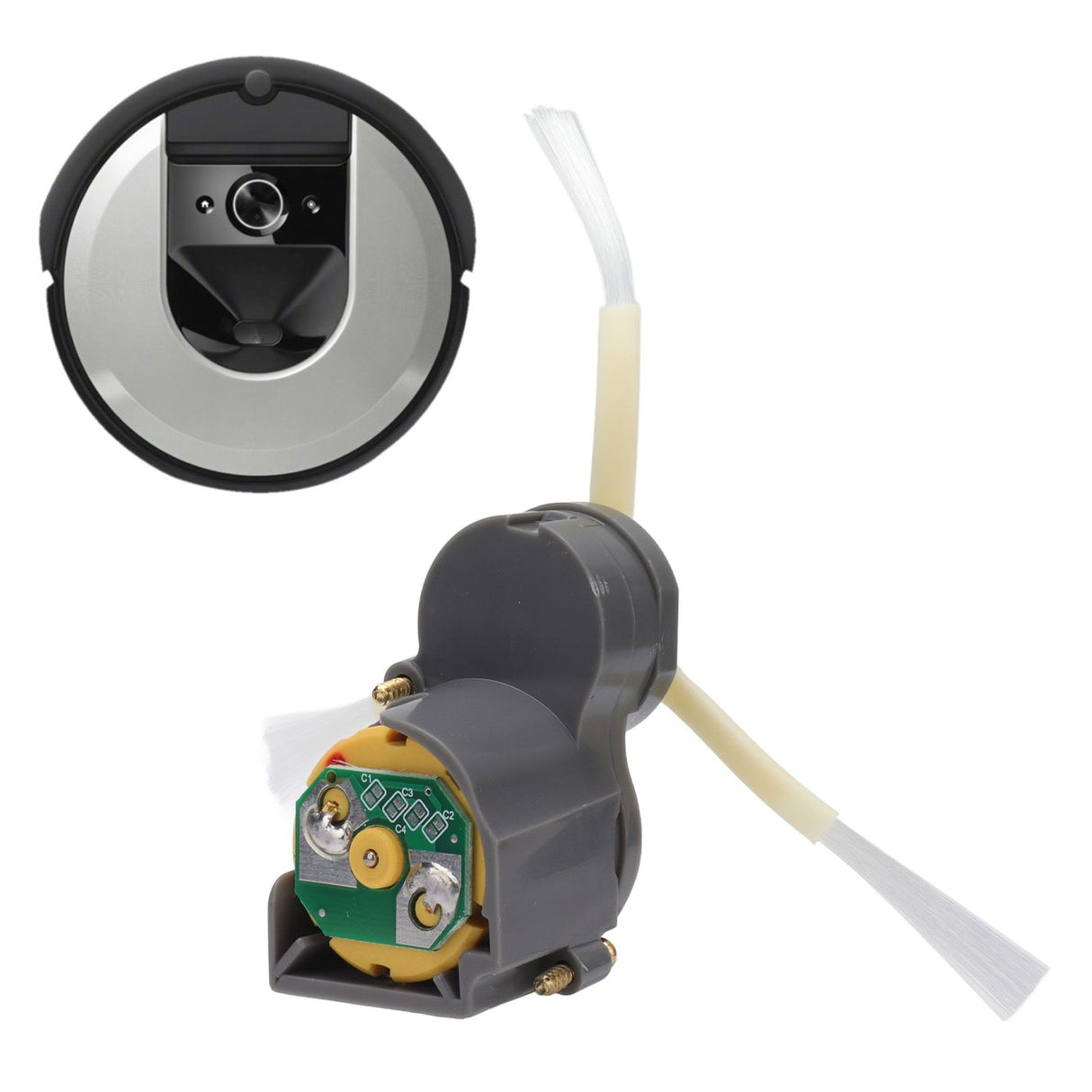 Sweeper Side Brush Motor ABS with Screwdriver Sweeper Replacement Parts for I7 Home Cleaning