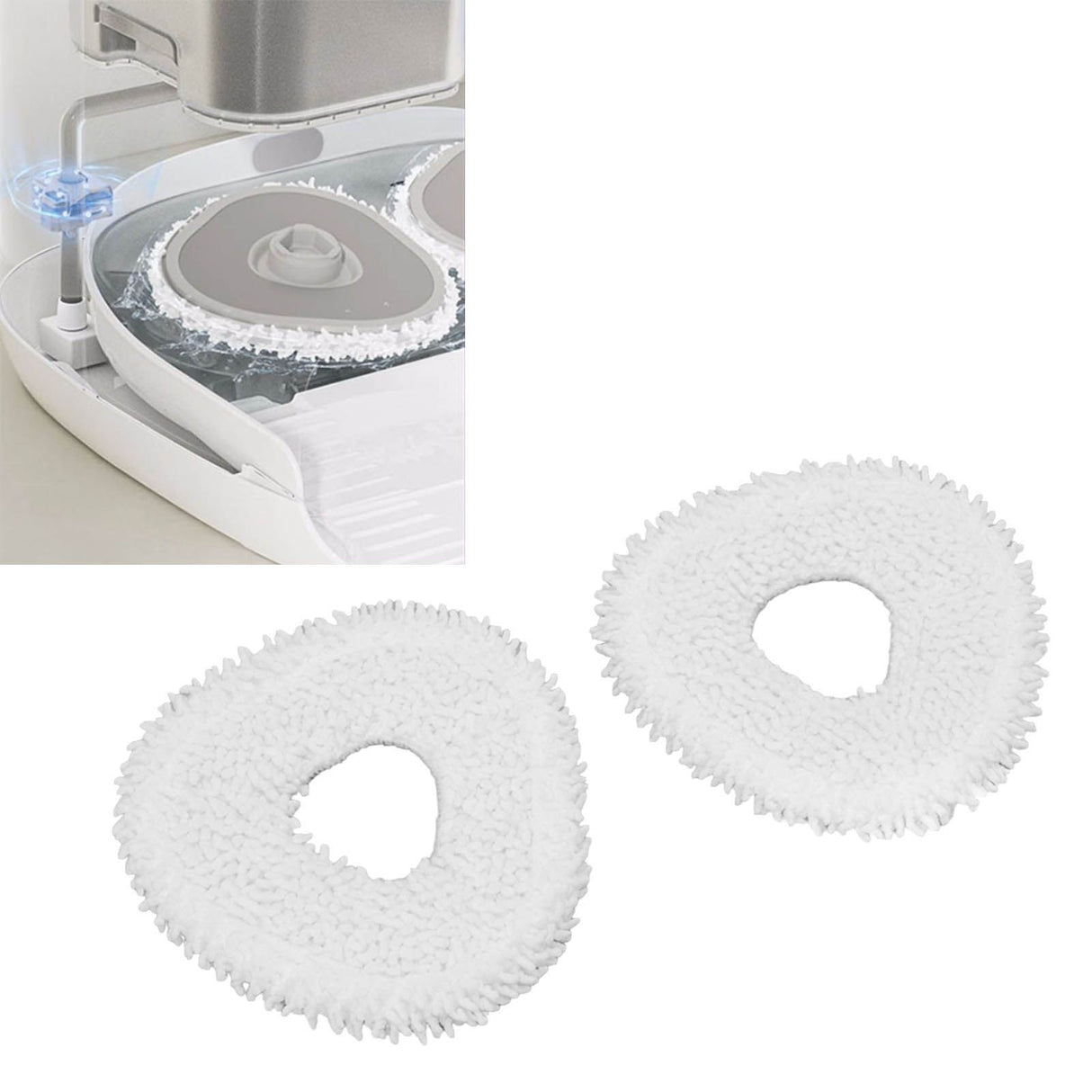 4 Pcs Mop Cloth for J3 Robot Vacuum Cleaner Accessories Resuable Household Cleaning Mopping Cloth