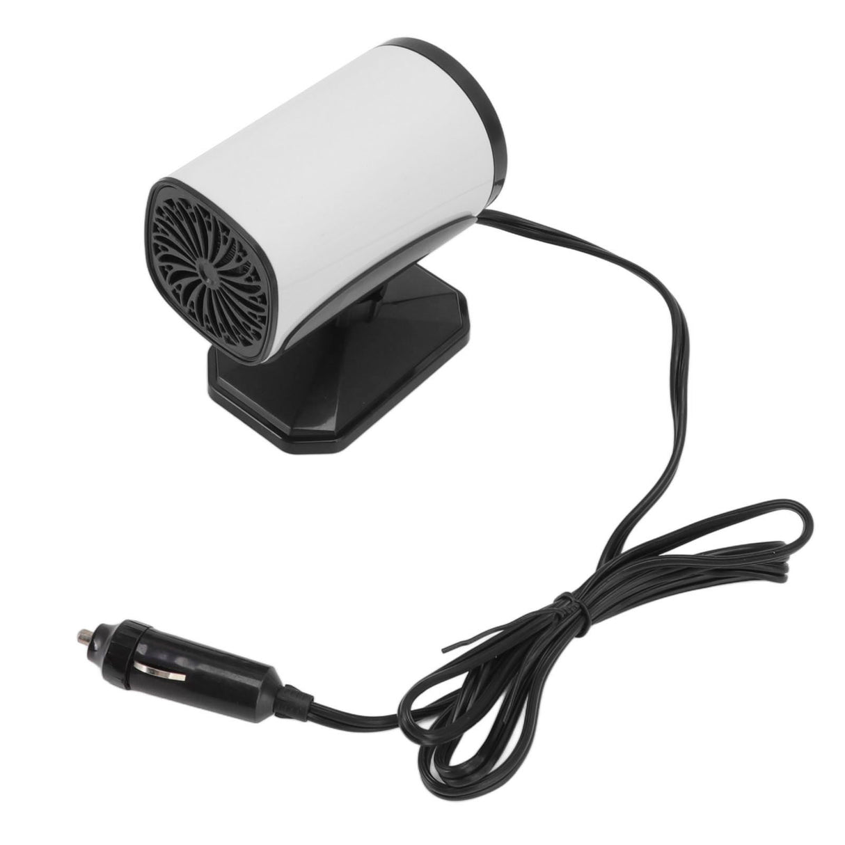 150W Car Heater 2 Modes Warming Cooling 360 Degree Rotation Portable Car Defroster Defogger 12V White